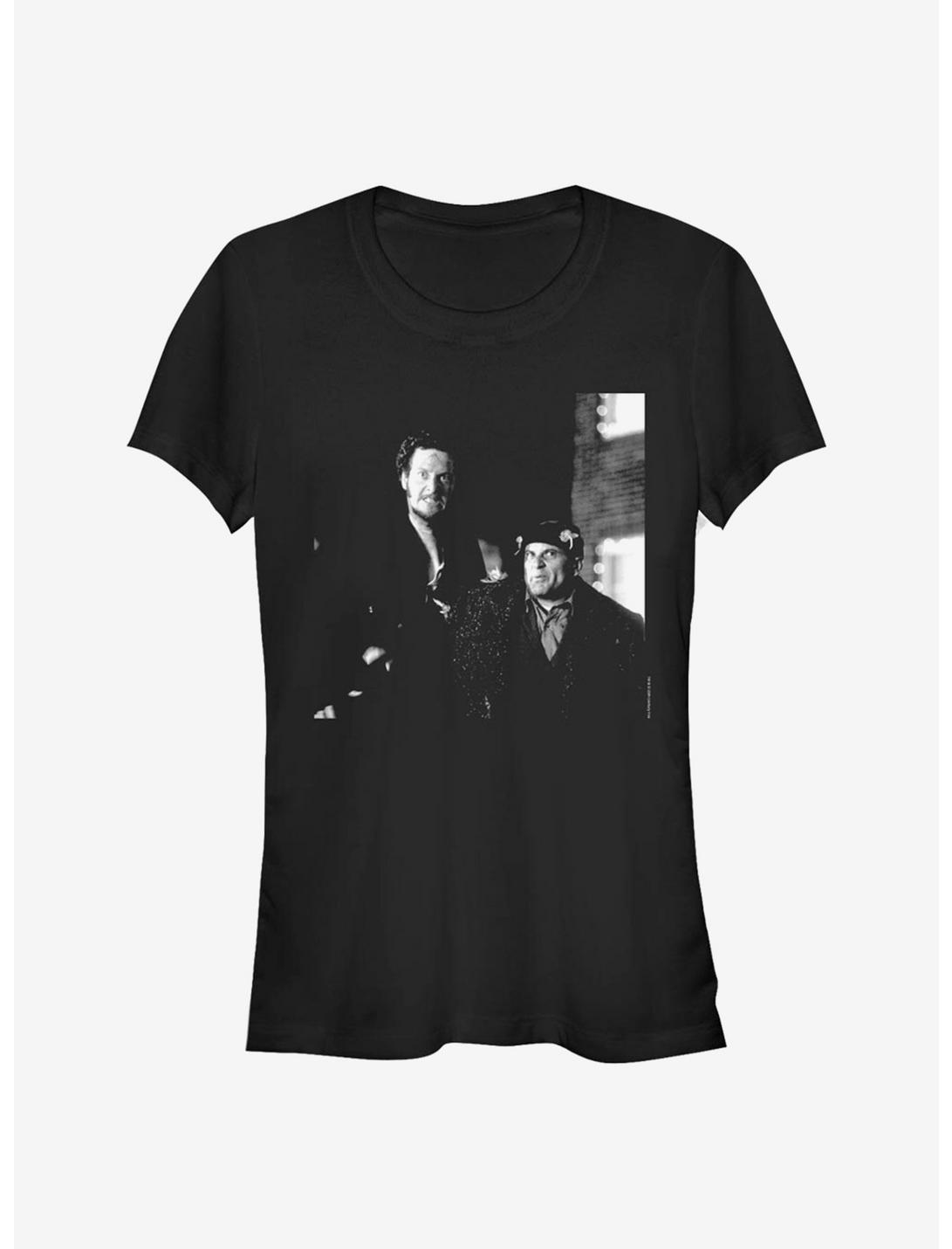 Home Alone Harry And Marv Photo Girls T-Shirt, BLACK, hi-res
