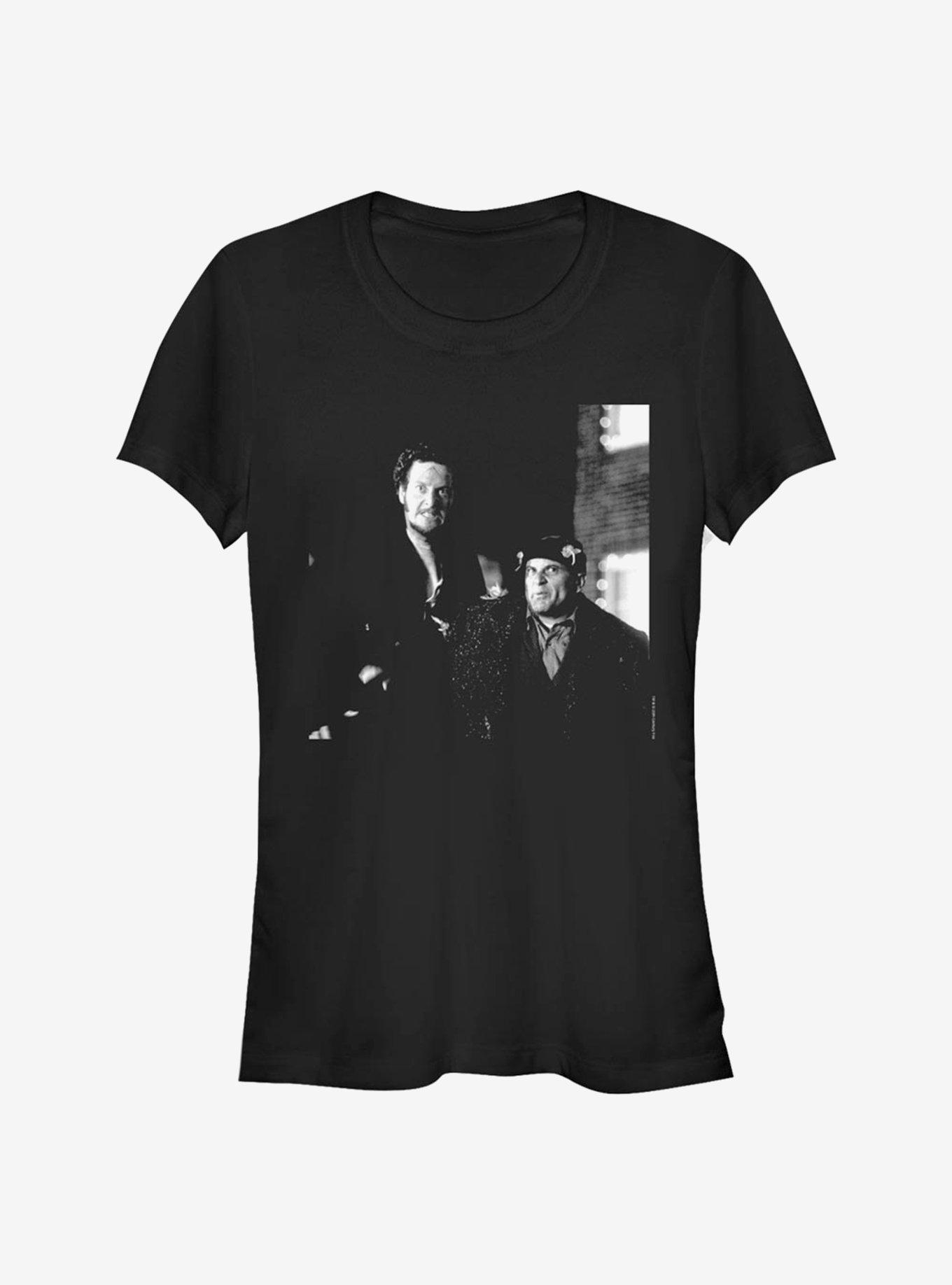 Home Alone Harry And Marv Photo Girls T-Shirt, BLACK, hi-res