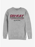 Home Alone Oh-Kay Plumbing Crew Sweatshirt, ATH HTR, hi-res