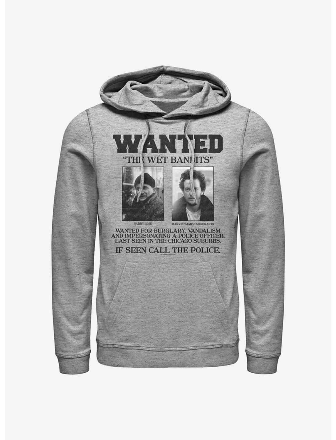 Home Alone Wet Bandits Wanted Poster Hoodie, ATH HTR, hi-res