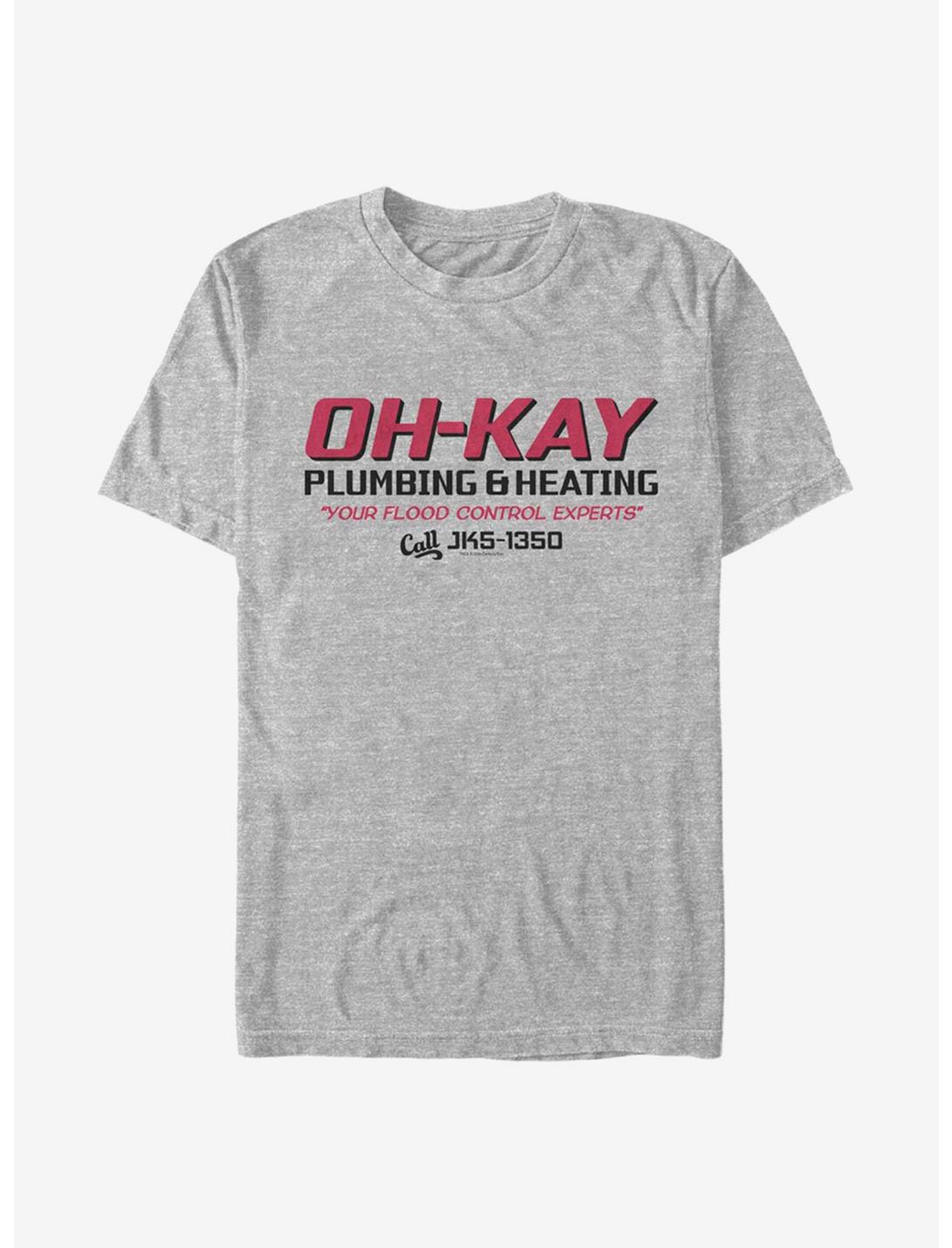 Home Alone Oh-Kay Plumbing T-Shirt, ATH HTR, hi-res