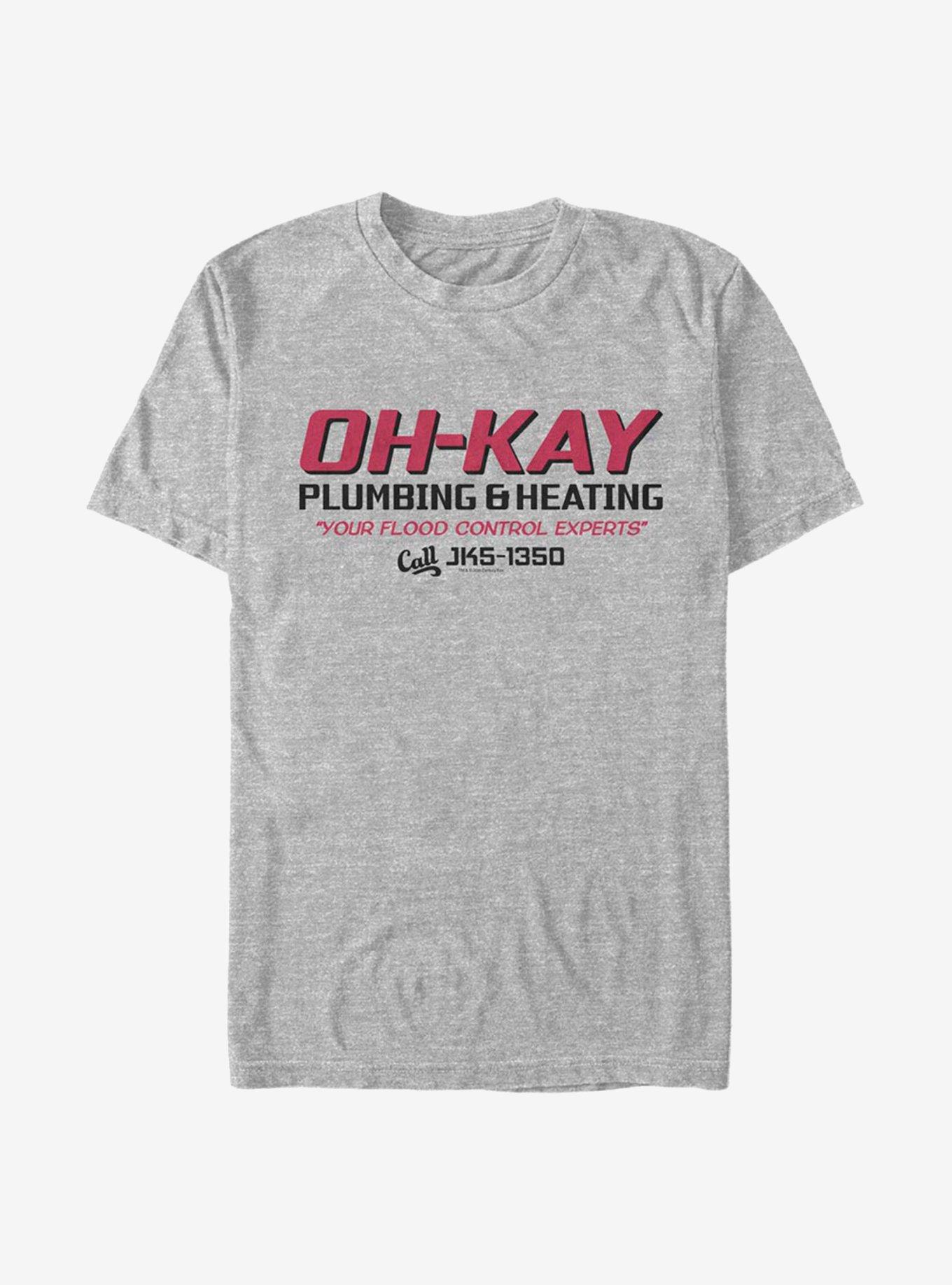 Home Alone Oh-Kay Plumbing T-Shirt, ATH HTR, hi-res