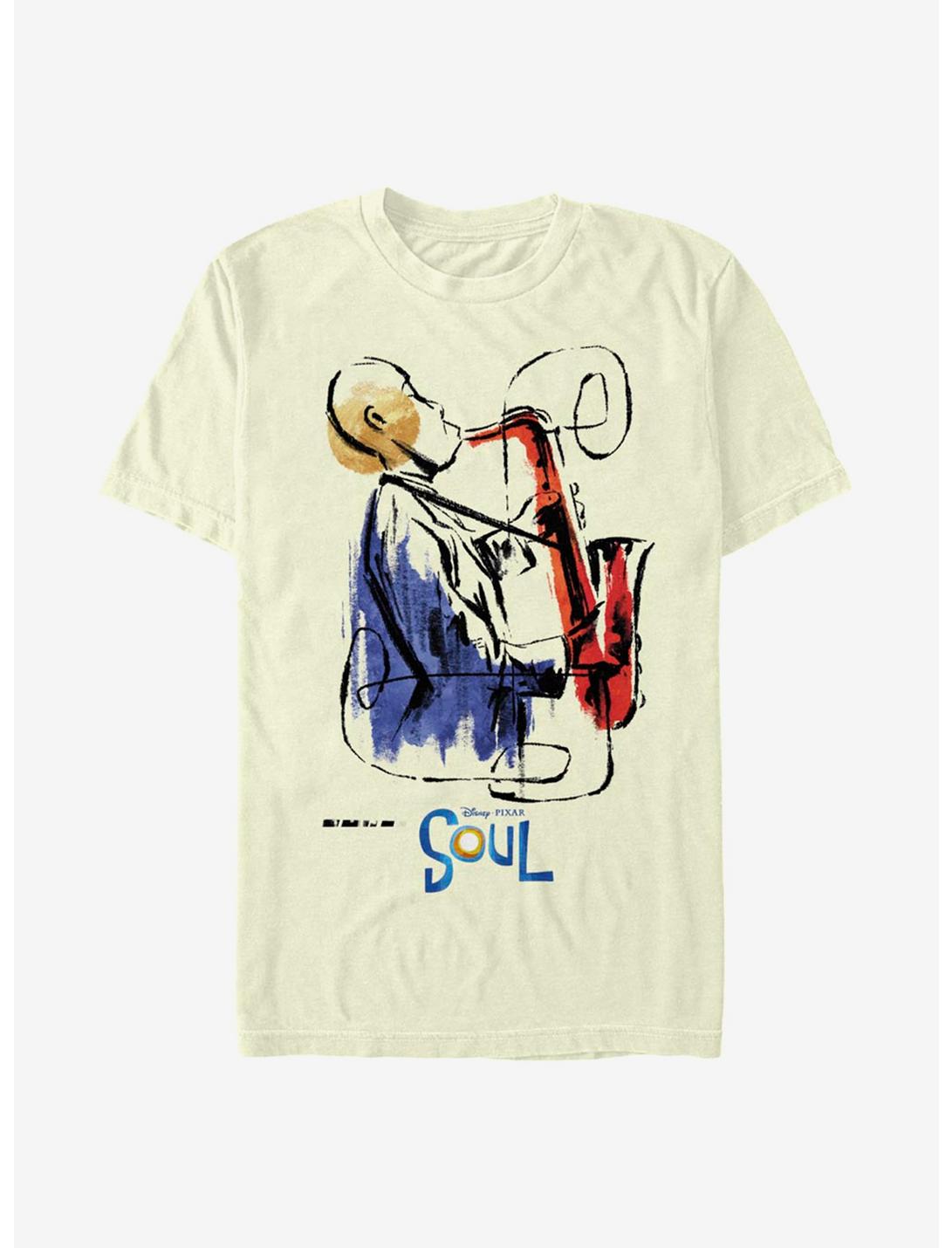 Disney Pixar Soul Sax Painting T-Shirt, NATURAL, hi-res