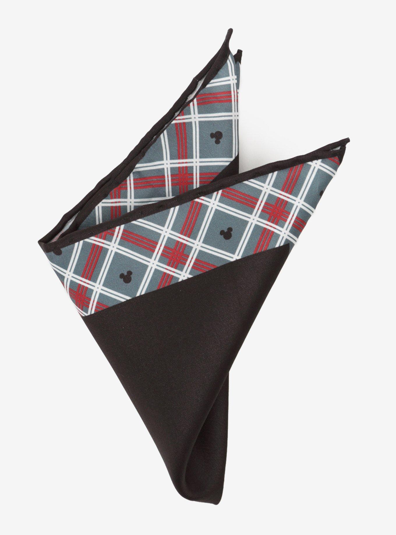 Disney Mickey Mouse Holiday Plaid Pocket Square, , hi-res