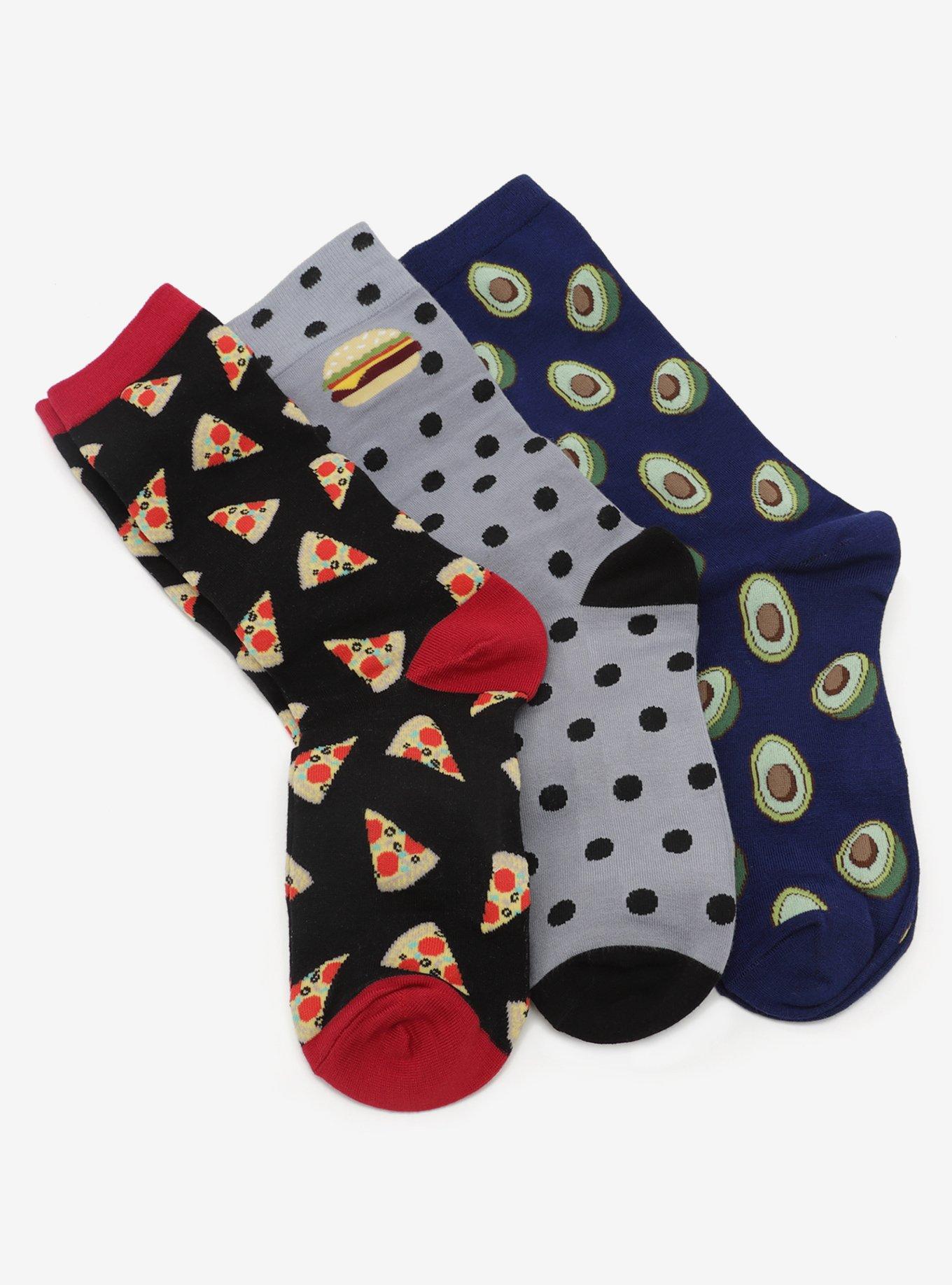 Foodie 3 Pack Socks Gift Set, , hi-res