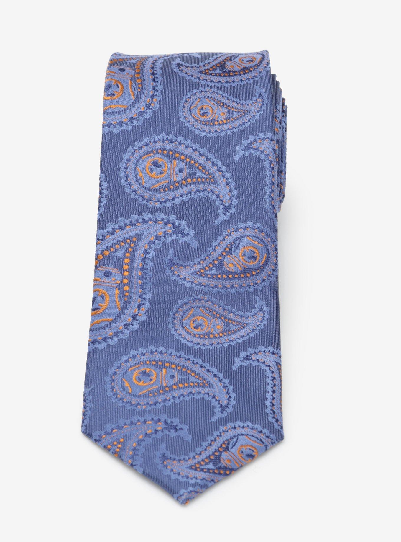 Star Wars BB-8 Paisley Blue Silk Youth Tie, , hi-res