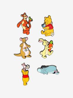 Nice collection of 7 Winnie the Pooh pins Tigger Rabbit 