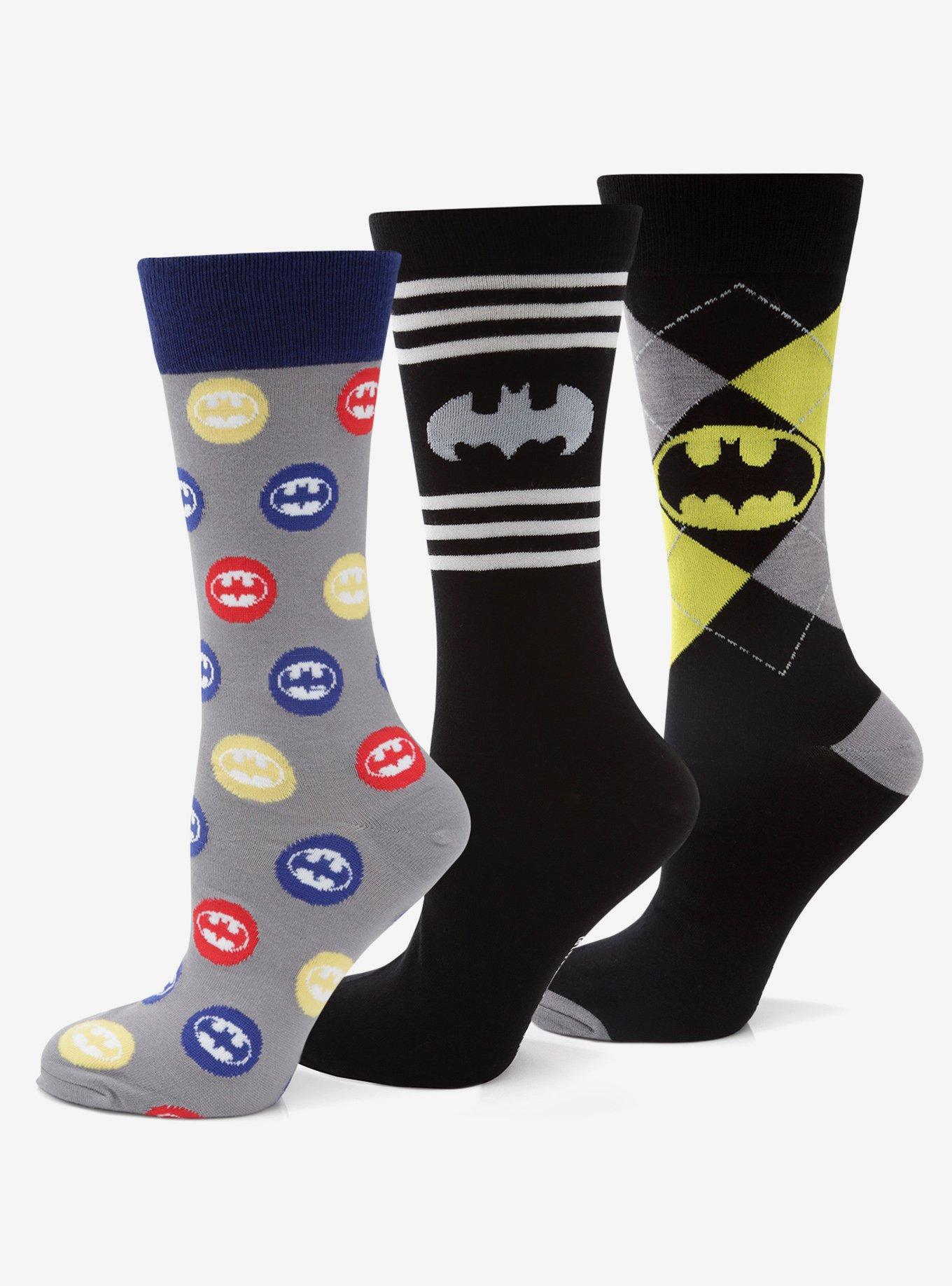 DC Comics Batman 3 Pack Sock Gift Set | Hot Topic