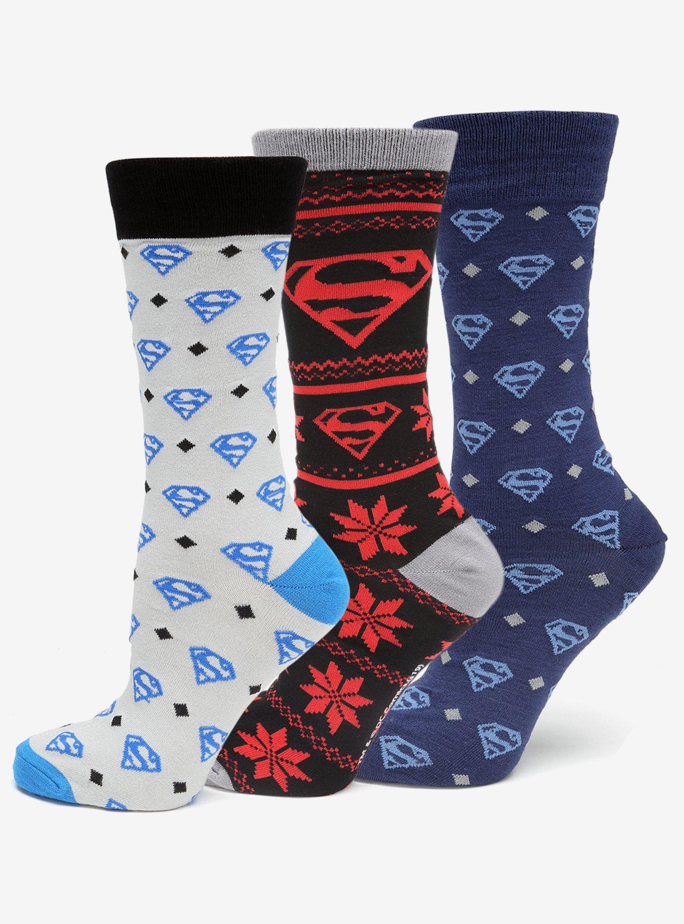 DC Comics Superman 3 Pair Sock Gift Set, , hi-res