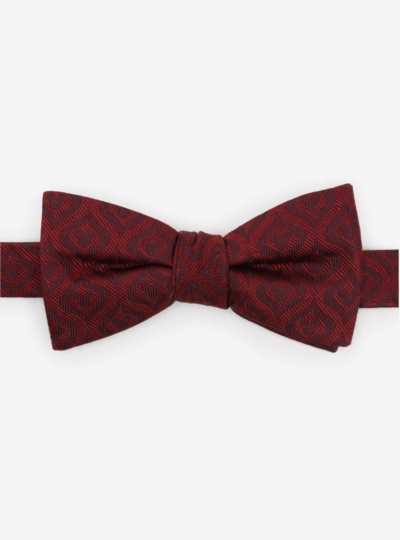 Disney Mickey Mouse Holiday Maroon Bow Tie, , hi-res