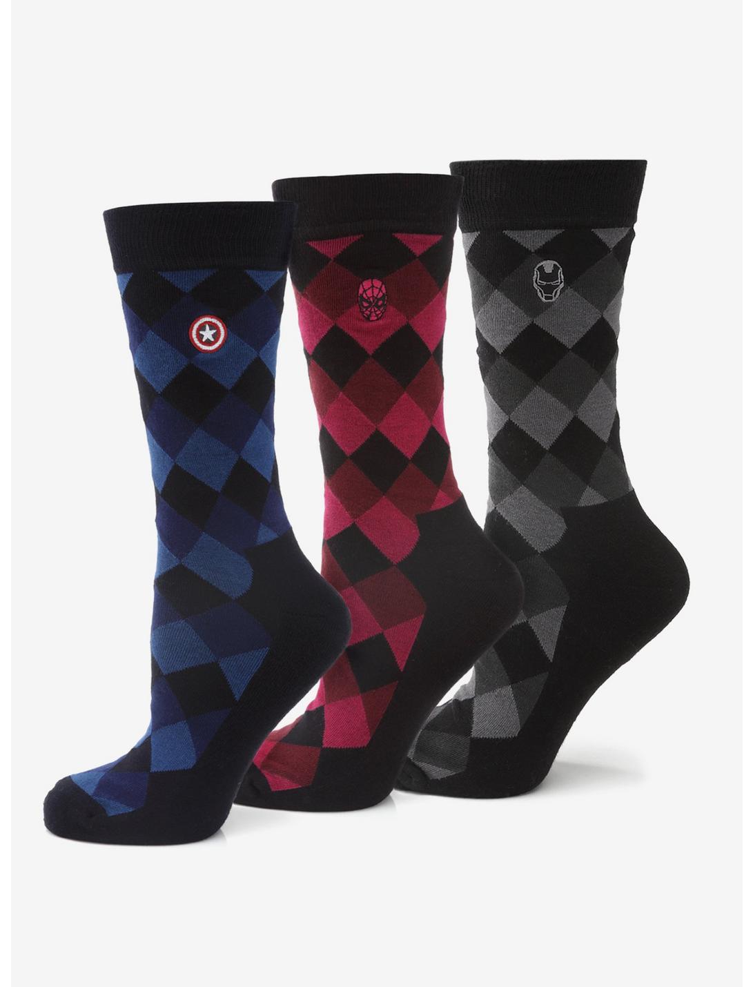 Marvel Argyle Socks 3 Pack Gift Set, , hi-res