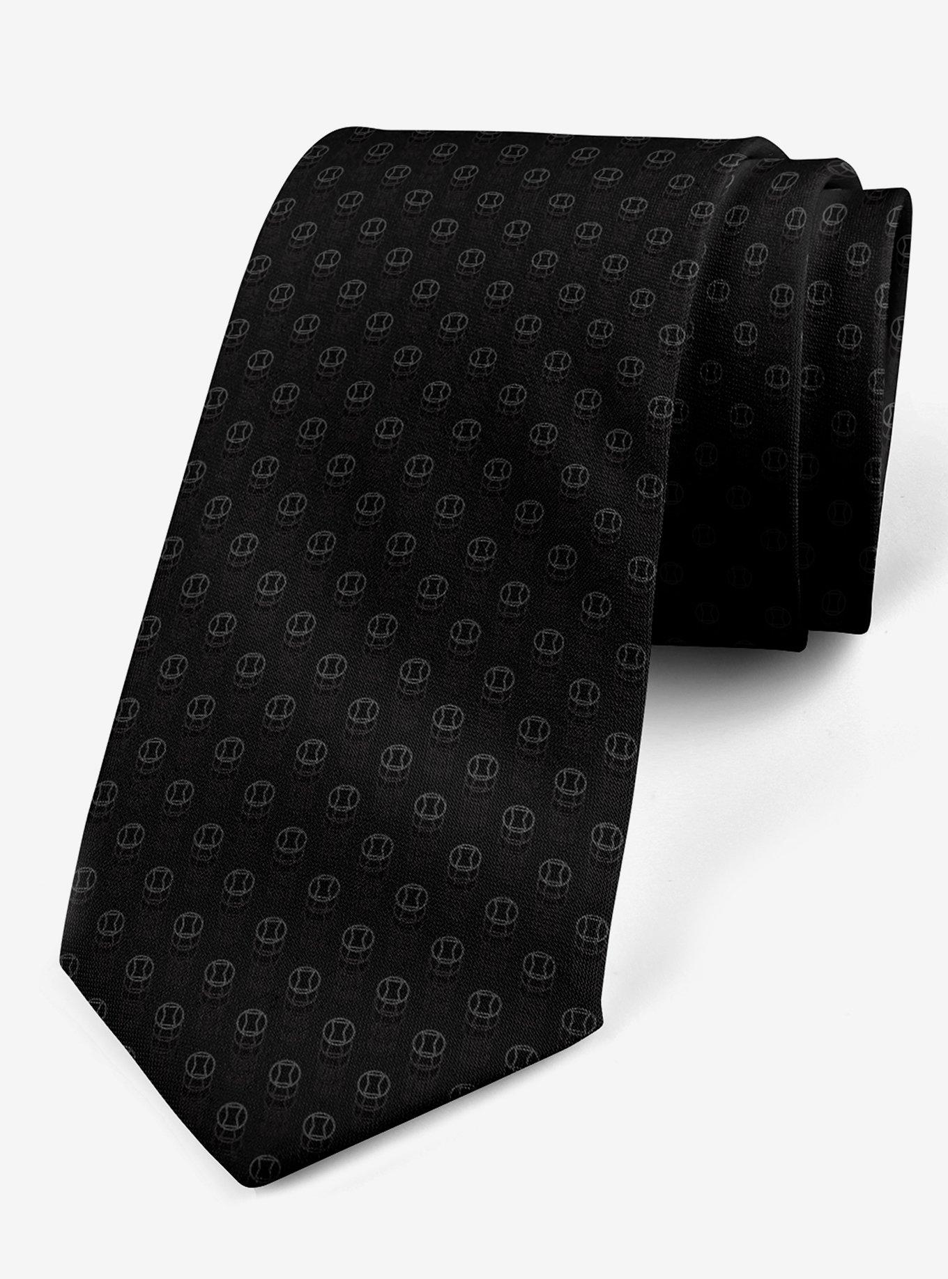 Marvel Black Widow Icon Black Silk Tie, , hi-res