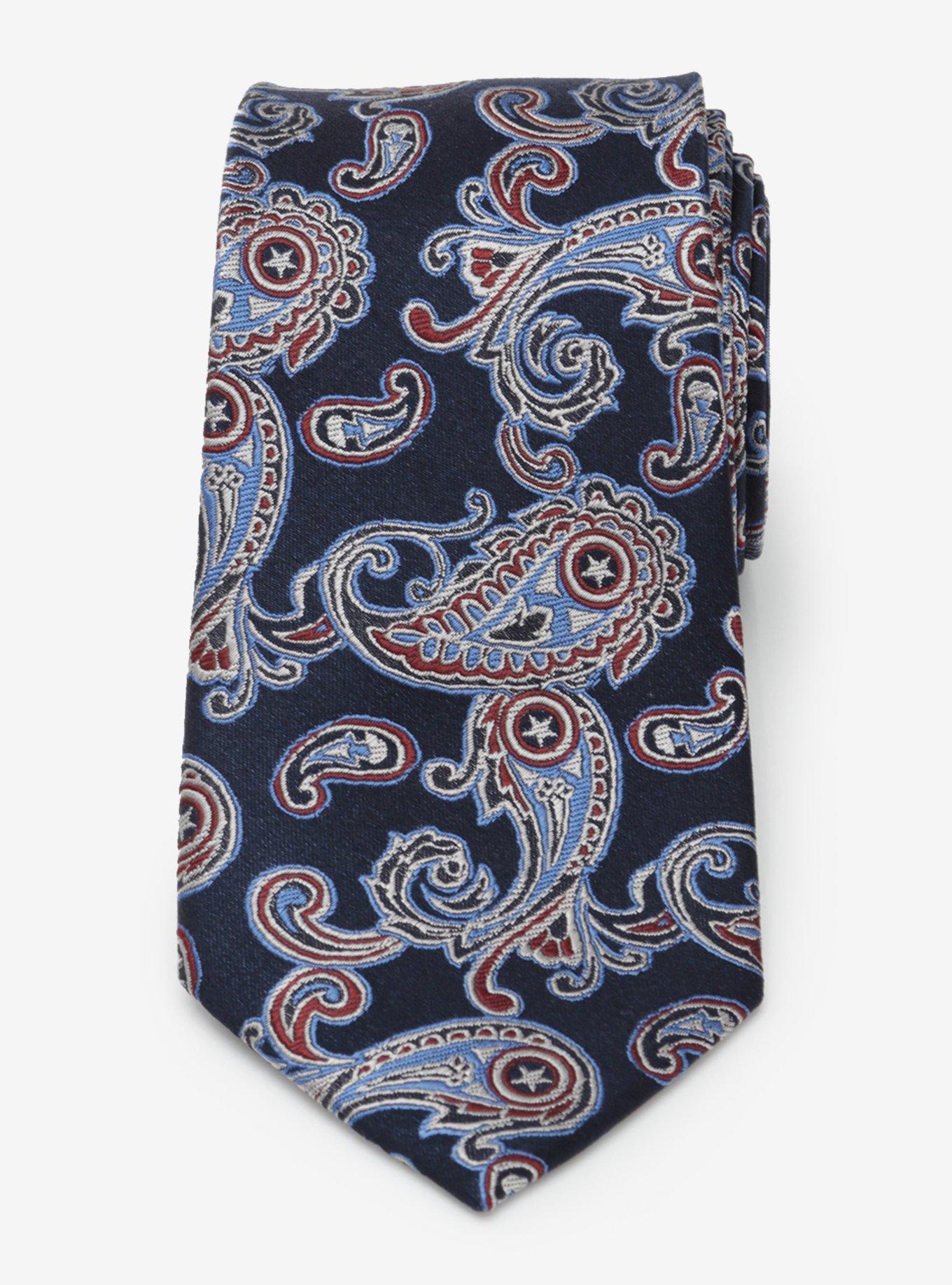 Marvel Captain America Paisley Tie, , hi-res