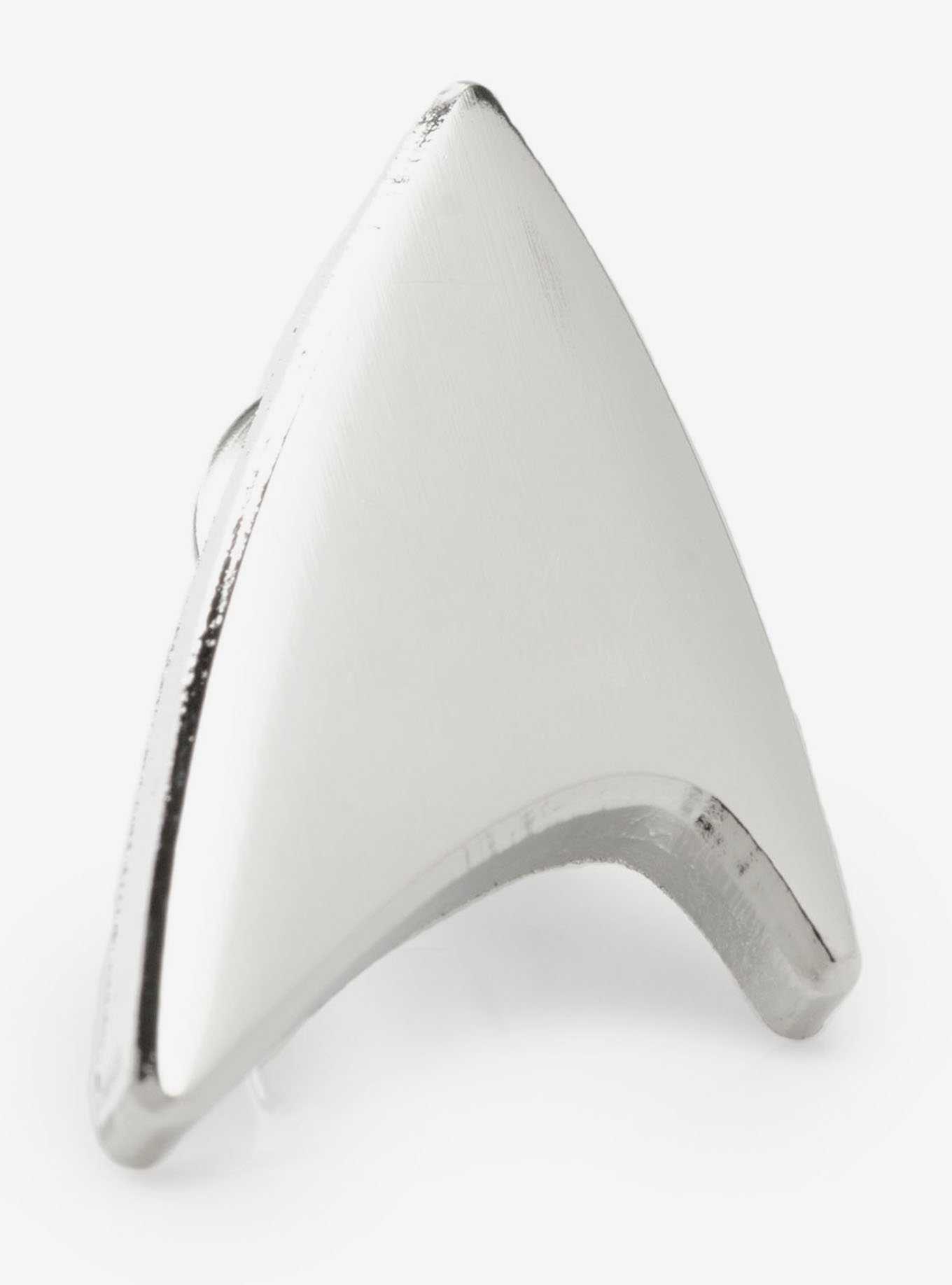 Star Trek Silver Delta Shield Lapel Pin, , hi-res