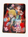 The Seven Deadly Sins Group Swirl Throw Blanket, , hi-res