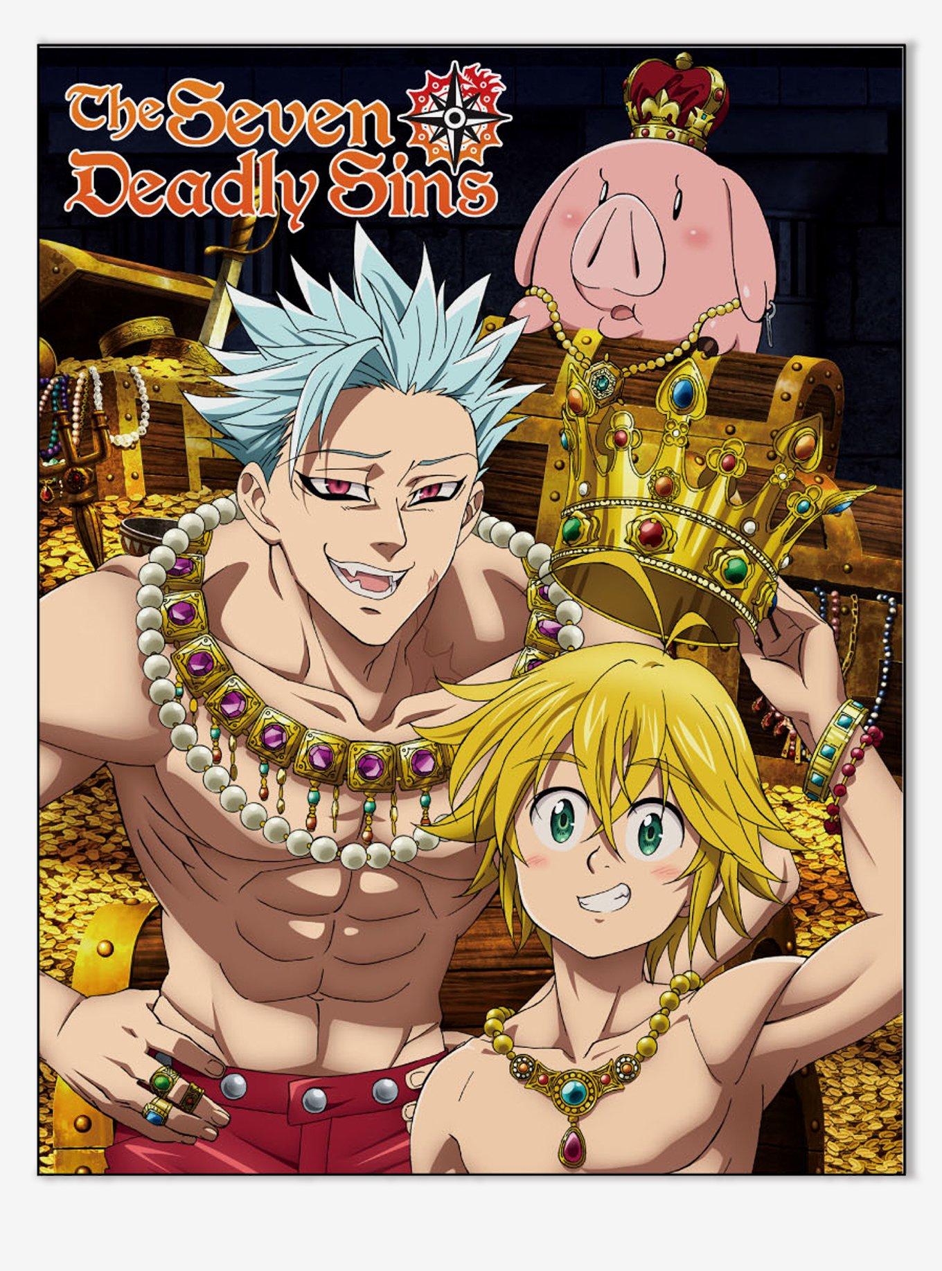 The Seven Deadly Sins Ban & Meliodas Crown Throw Blanket, , hi-res