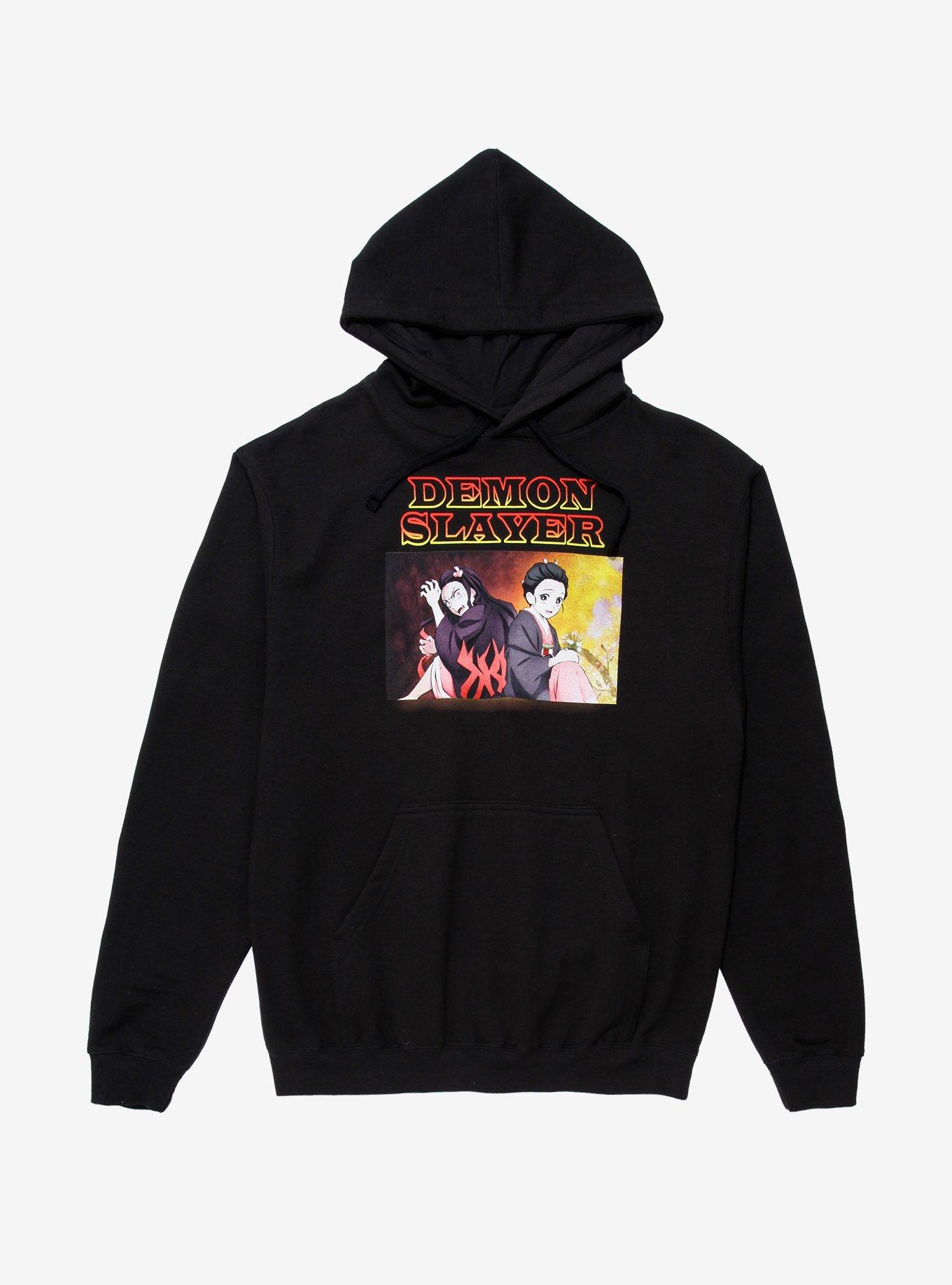 Demon Slayer: Kimetsu no Yaiba Nezuko Kamado Hoodie - BoxLunch Exclusive, BLACK, hi-res