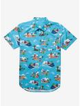 Disney Lilo & Stitch Scenic Earth Day Woven Button-Up - BoxLunch Exclusive, LIGHT BLUE, hi-res