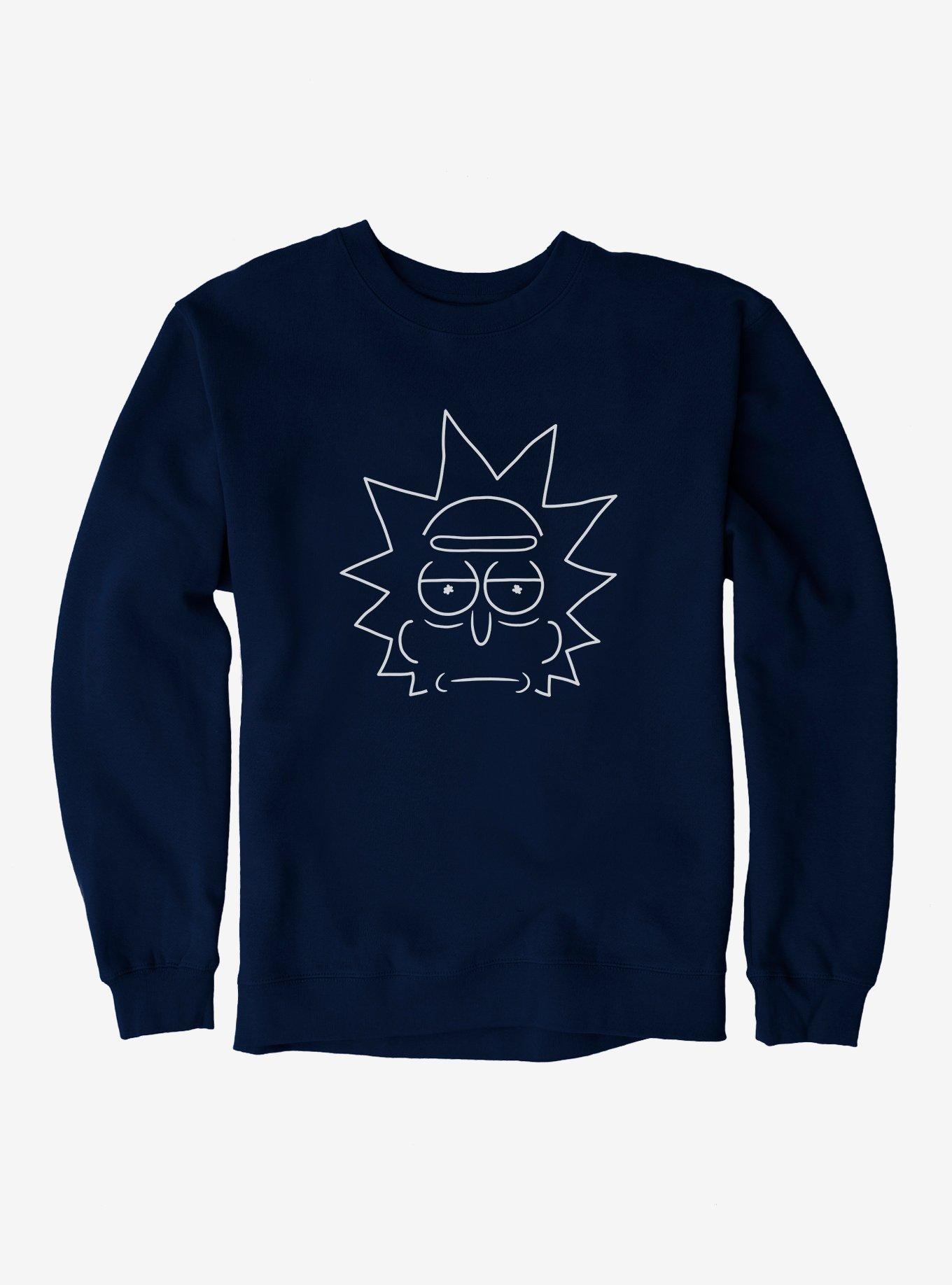 Rick And Morty Rick Outlined Sweatshirt, , hi-res