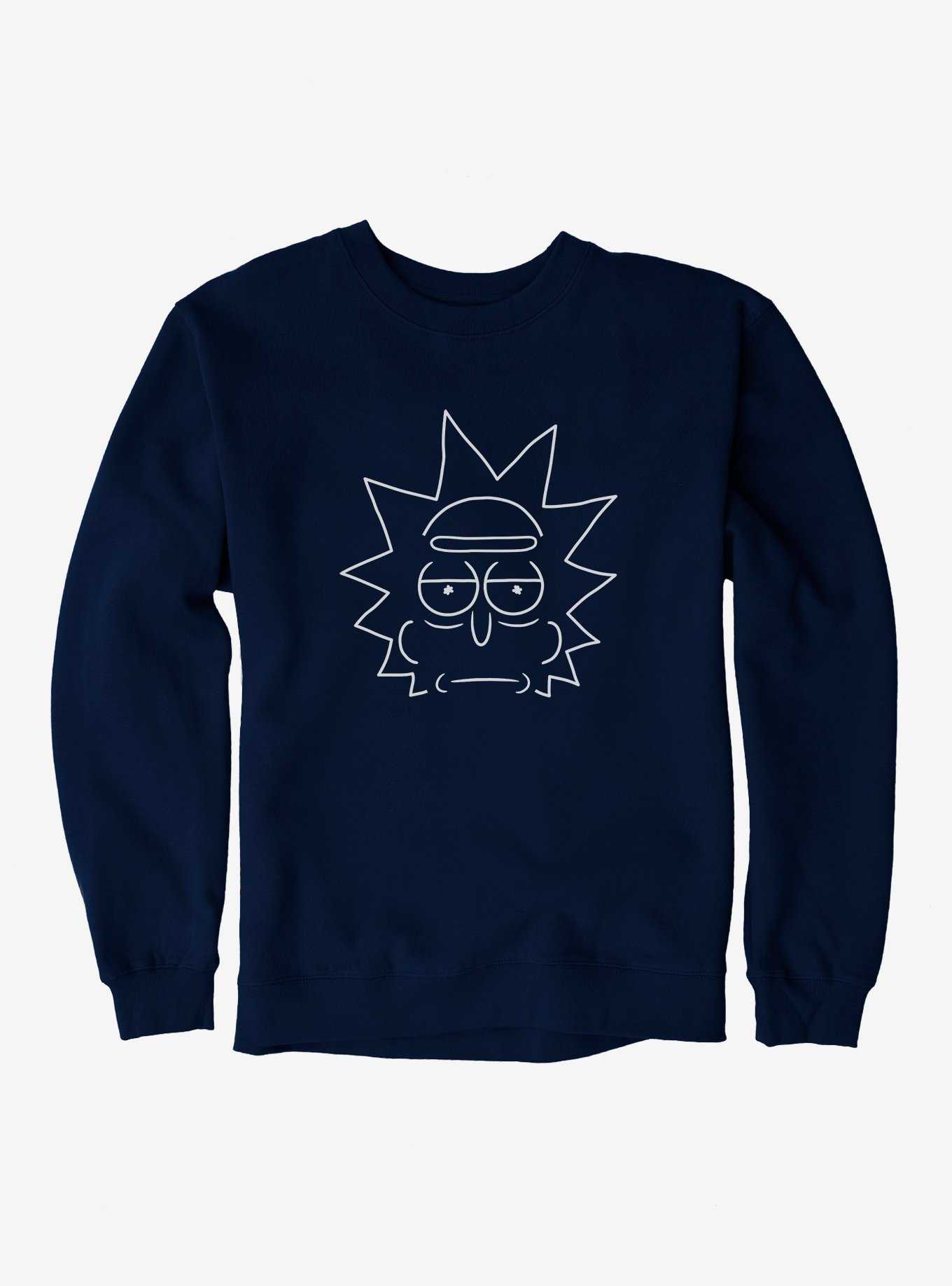 Rick And Morty Rick Outlined Sweatshirt, , hi-res