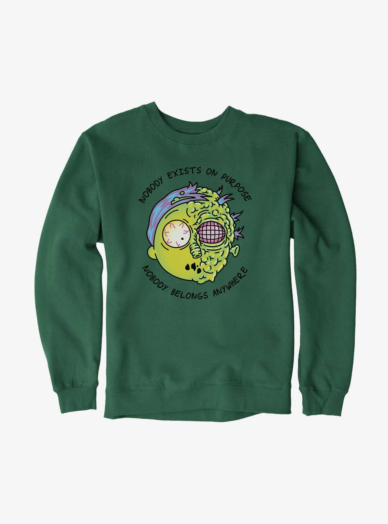 Rick And Morty Nobody Exists On Purpose Sweatshirt, , hi-res