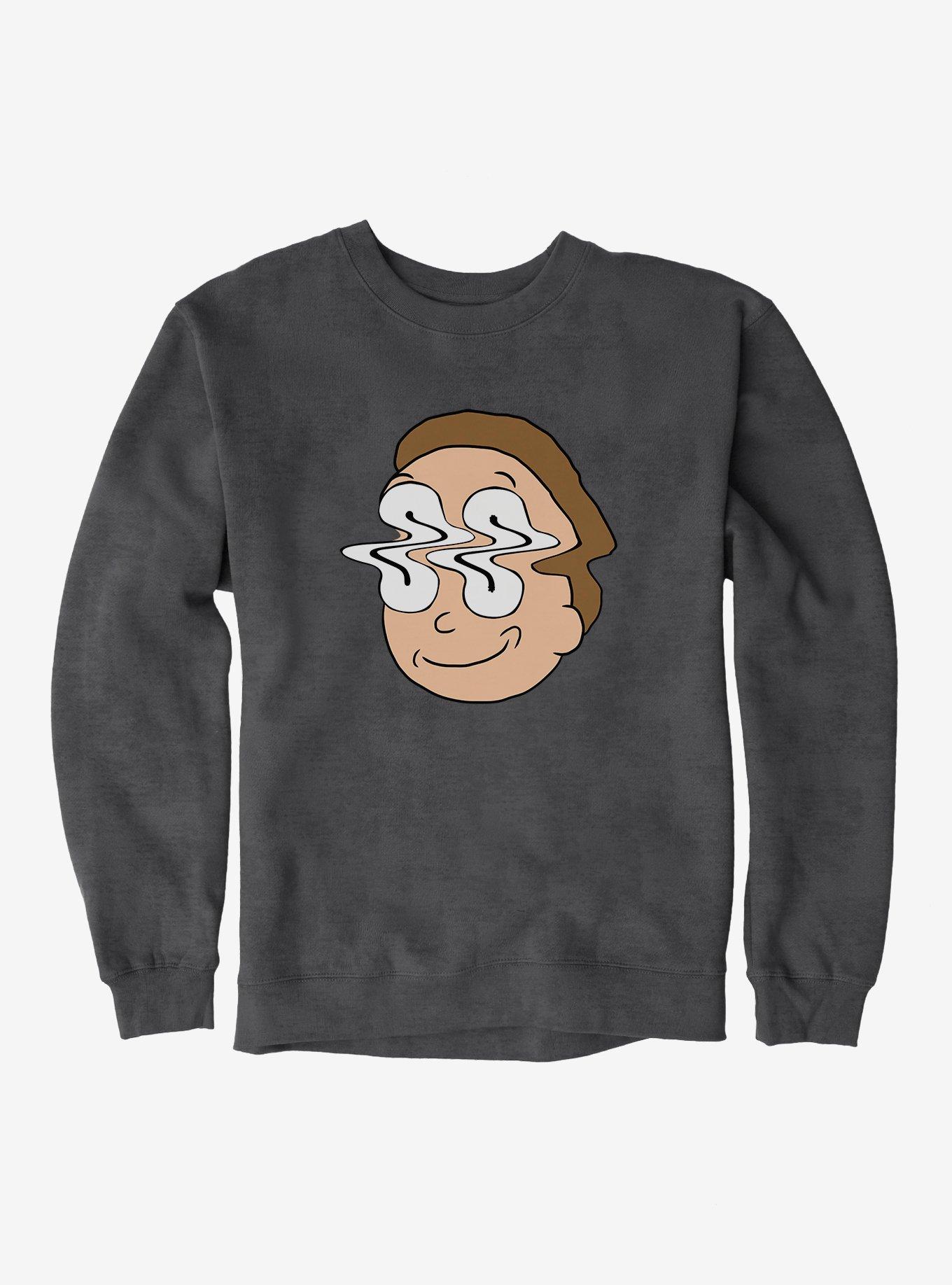 Rick And Morty Distorted Face Sweatshirt, , hi-res