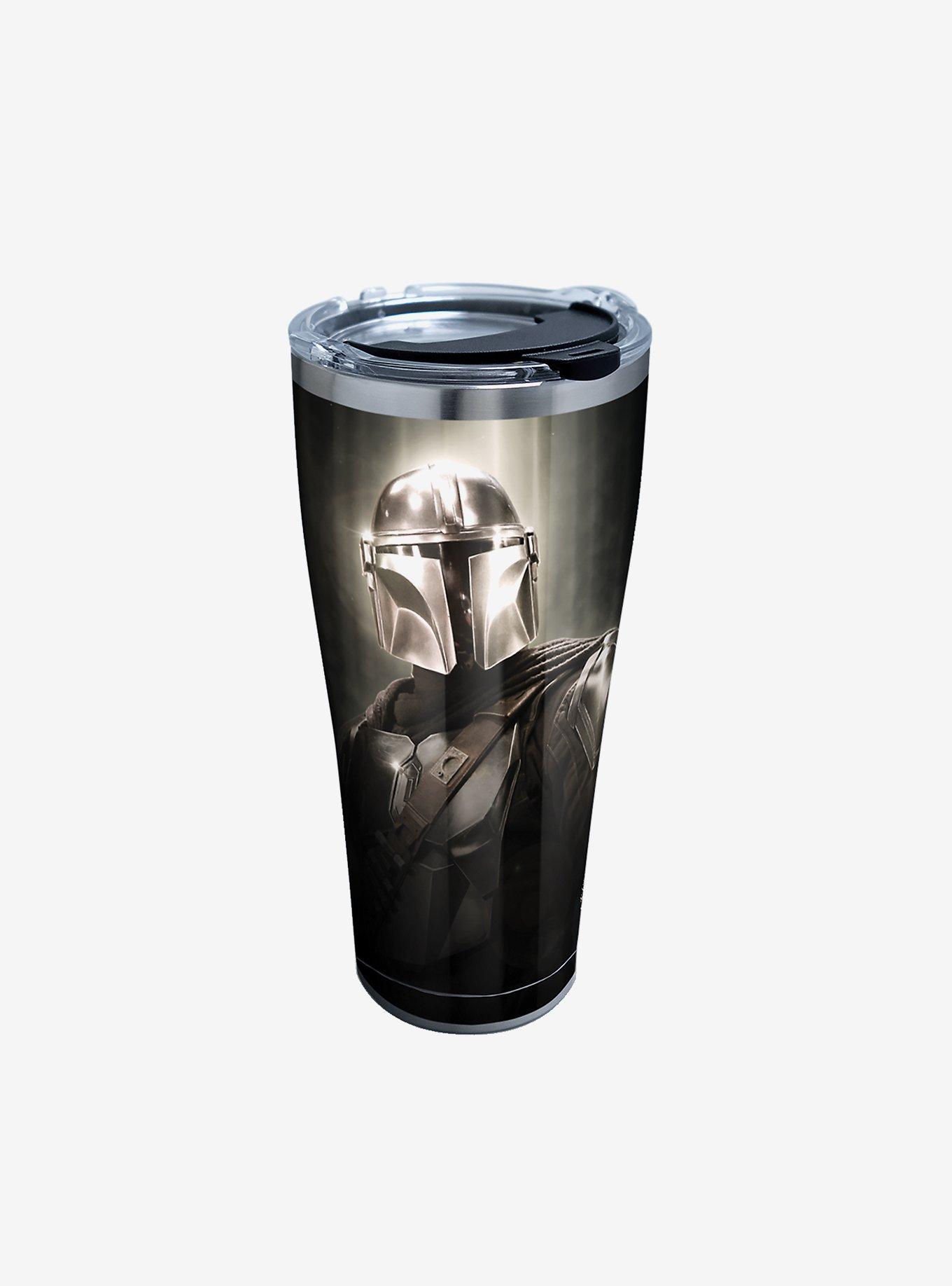 Star Wars The Mandalorian Chrome Mando 30oz Stainless Steel Tumbler ...