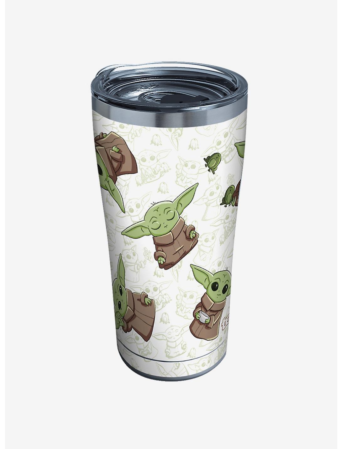 Star Wars The Mandalorian Child Playing 20oz Stainless Steel Tumbler With Lid, , hi-res
