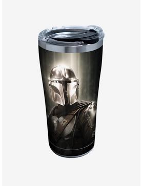 Star Wars The Mandalorian Chrome Mando 20oz Stainless Steel Tumbler With Lid, , hi-res