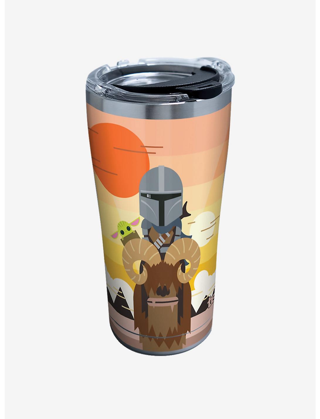 Star Wars The Mandalorian Geo Pop GRP 20oz Stainless Steel Tumbler With Lid, , hi-res