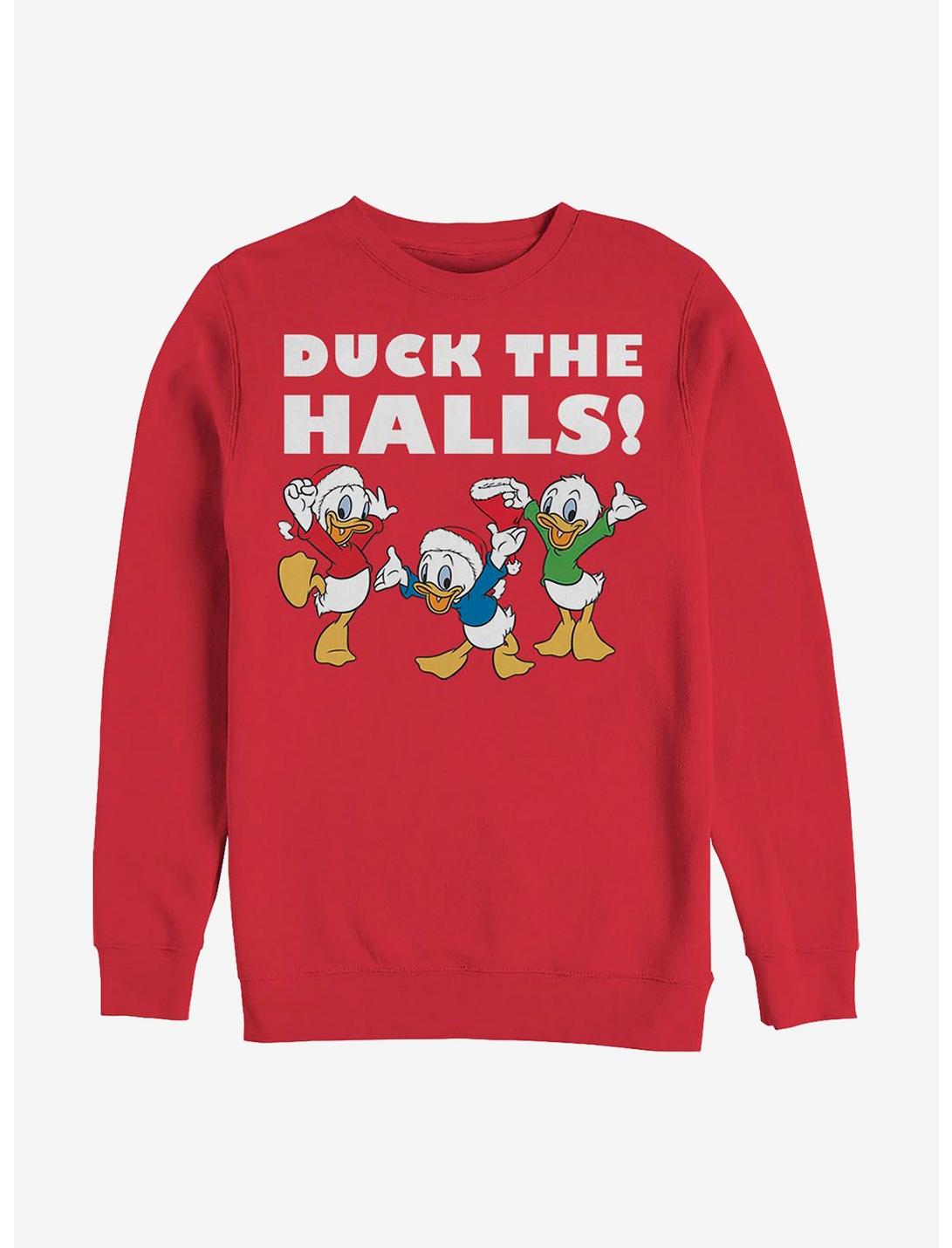Disney DuckTales Holiday Nephews Sweatshirt, RED, hi-res