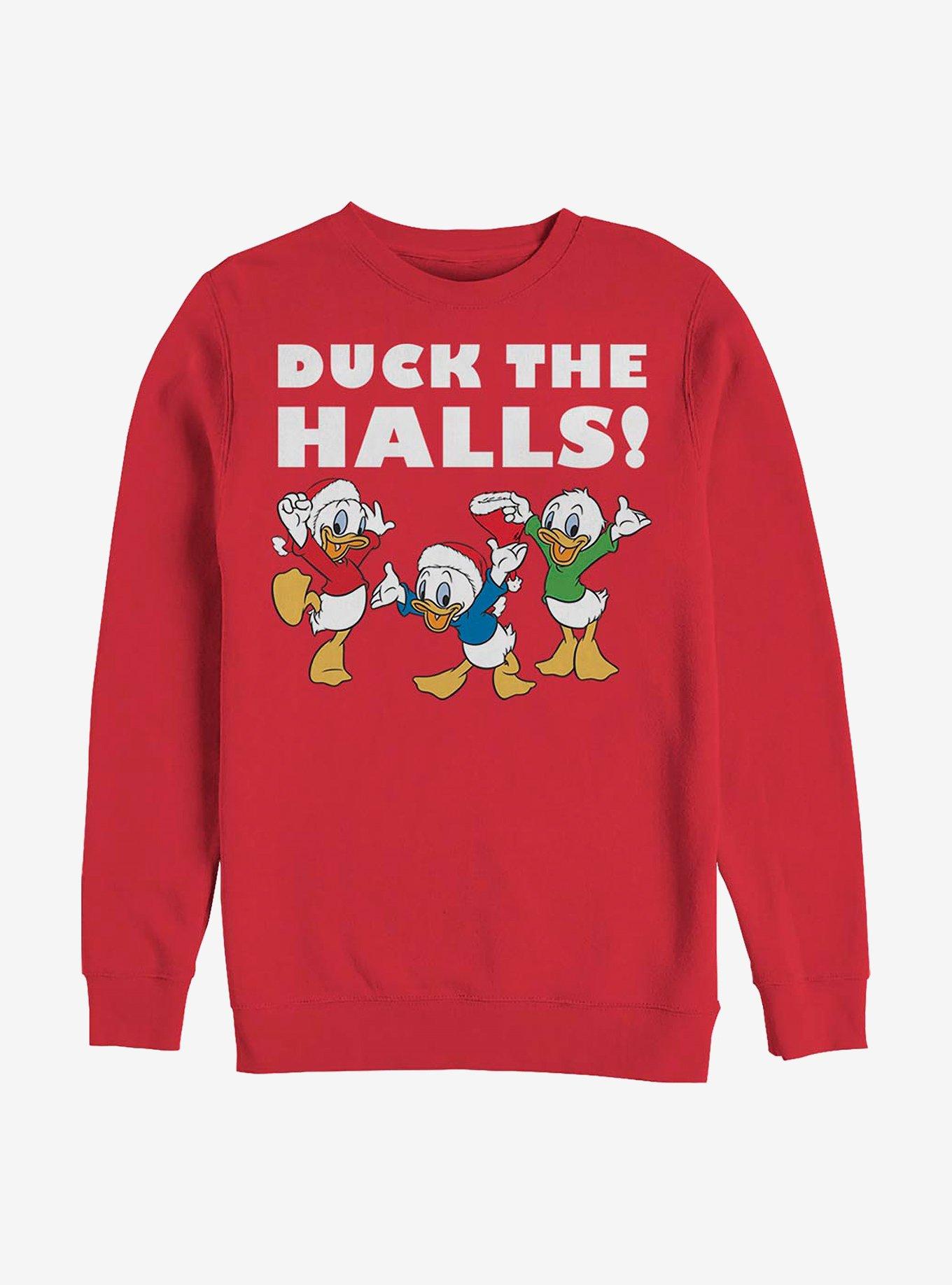 Disney DuckTales Holiday Nephews Sweatshirt, RED, hi-res