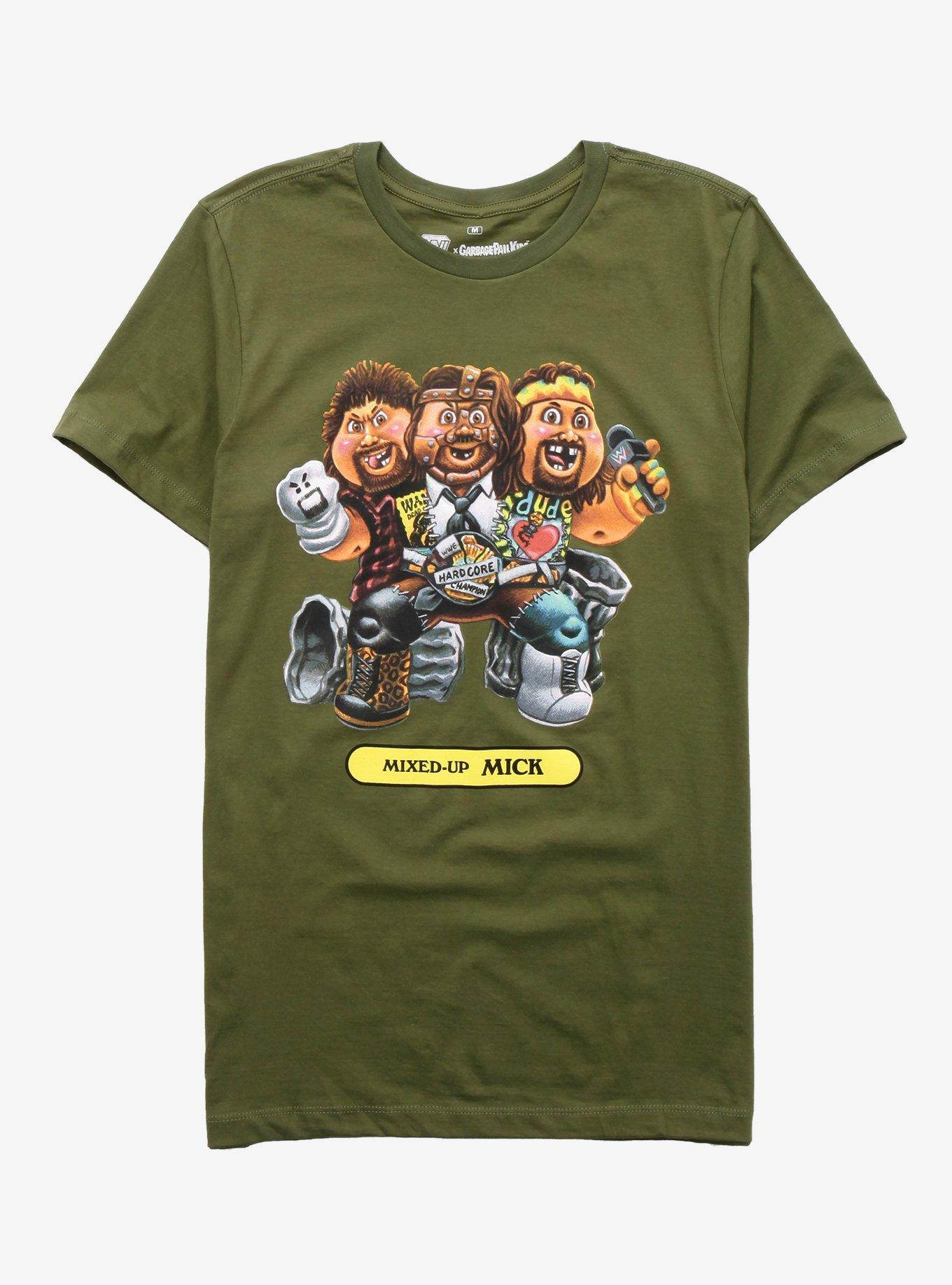 WWE X Garbage Pail Kids Mixed-Up Mick T-Shirt, OLIVE, hi-res