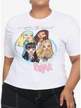 Bratz Character Group Girls Crop T-Shirt Plus Size, MULTI, hi-res