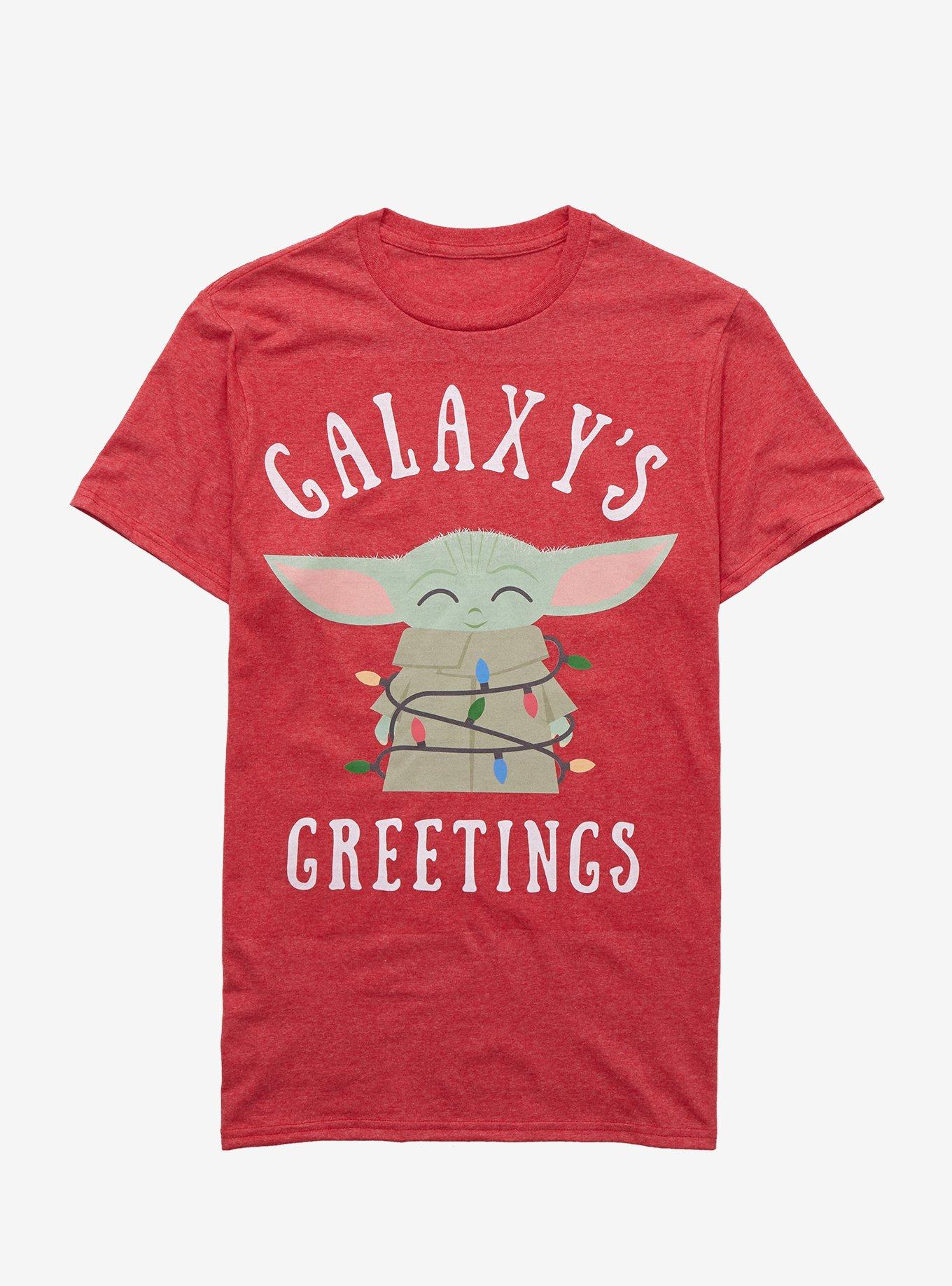 Star Wars The Mandalorian Galaxy's Greetings T-Shirt, HEATHER, hi-res