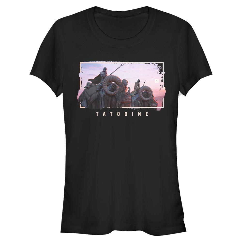 Star Wars The Mandalorian Tatooine Ride Girls T-Shirt, BLACK, hi-res