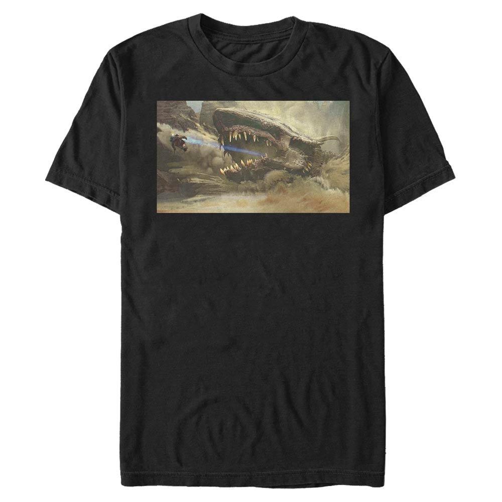 Star Wars The Mandalorian Mandomon Epi Reaction T-Shirt, BLACK, hi-res