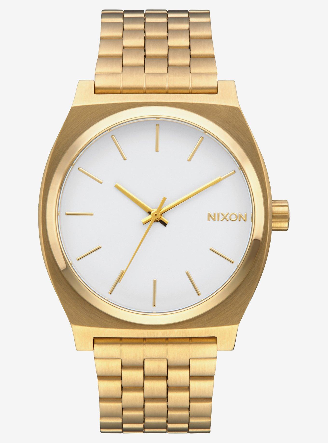 Nixon Time Teller Gold White Watch | Hot Topic