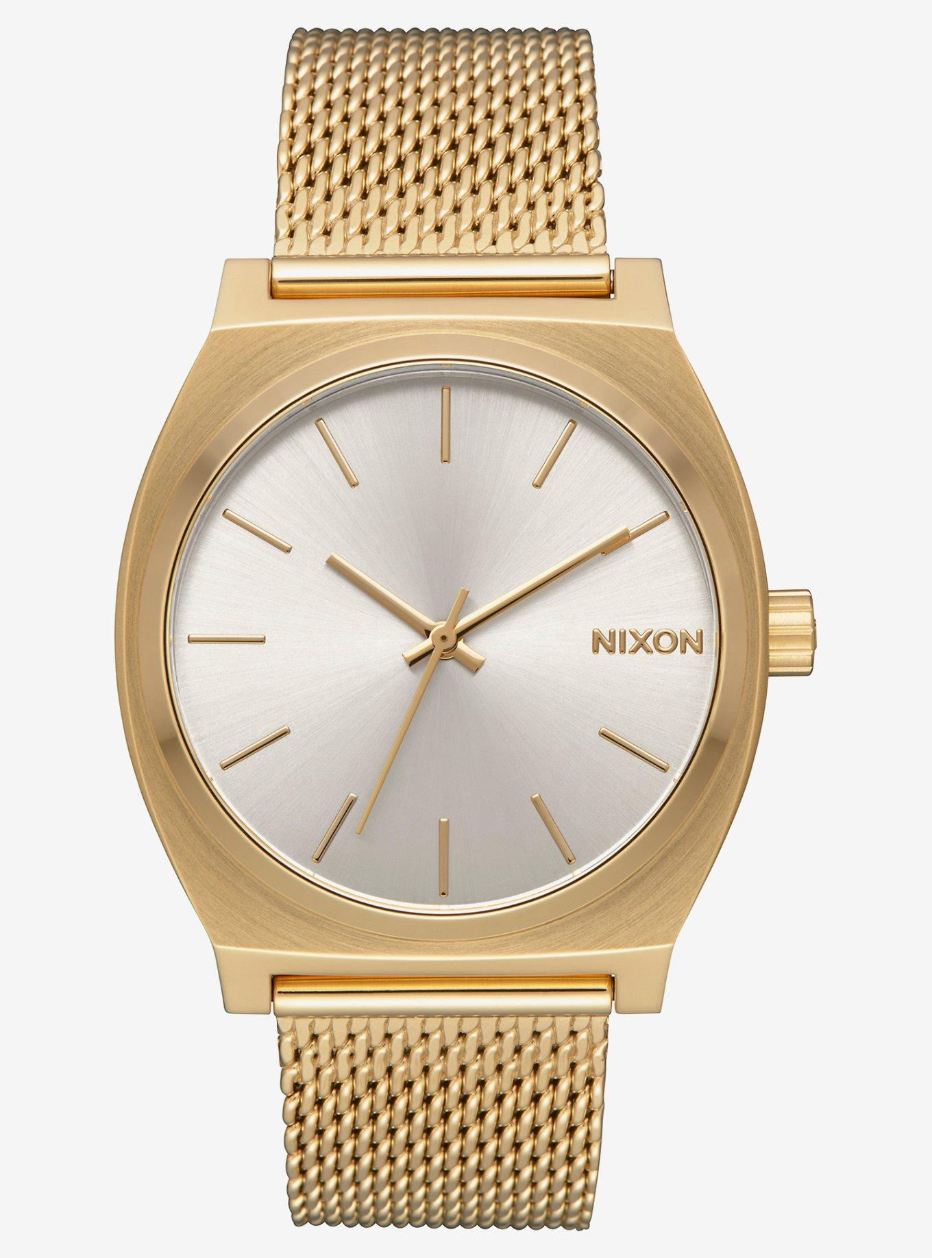 Nixon Time Teller Milanese All Gold Cream Watch, , hi-res