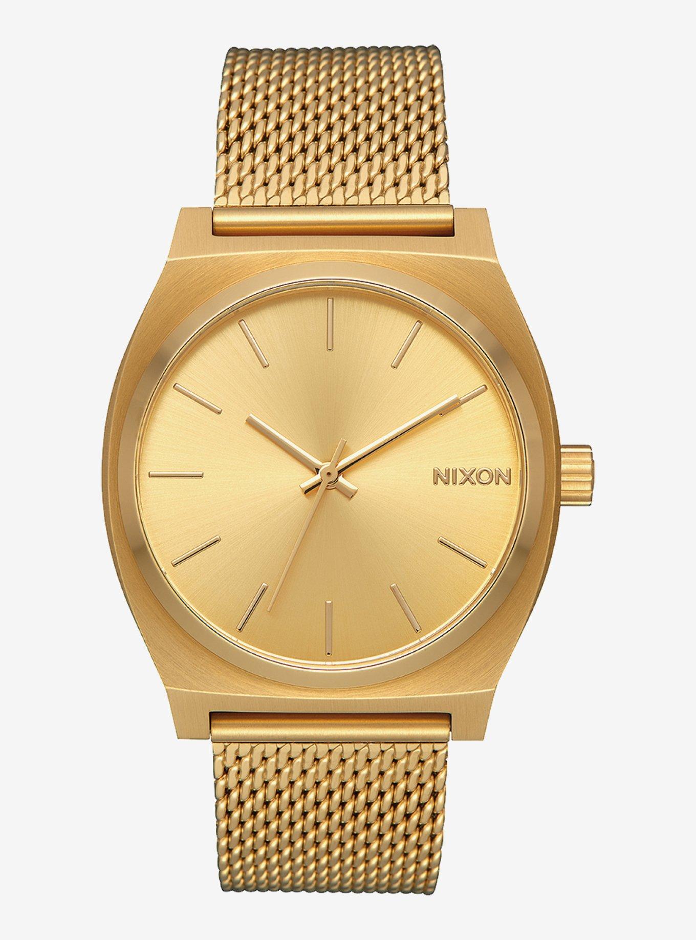 Nixon Time Teller Milanese All Gold Watch, , hi-res