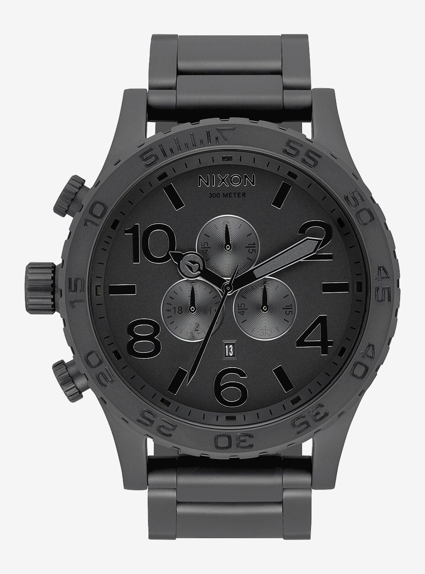 Nixon 51-30 Chrono All Matte Black Black Watch, , hi-res
