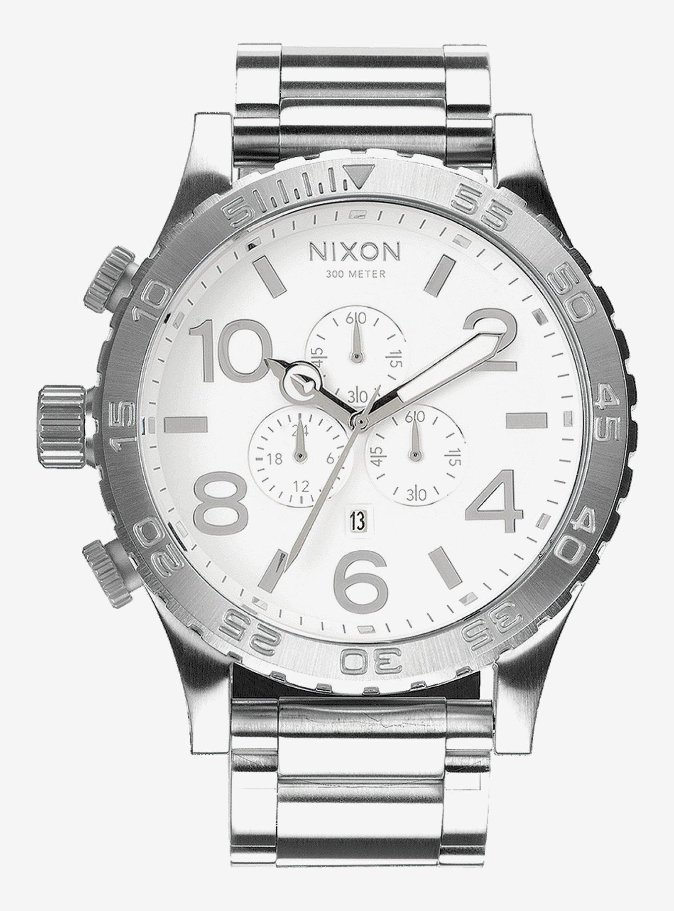 Nixon 51-30 Chrono High Polish White Watch | BoxLunch