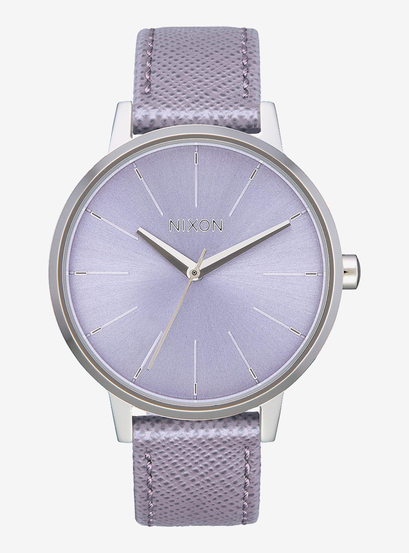 Nixon Kensington Leather Lavender Watch, , hi-res