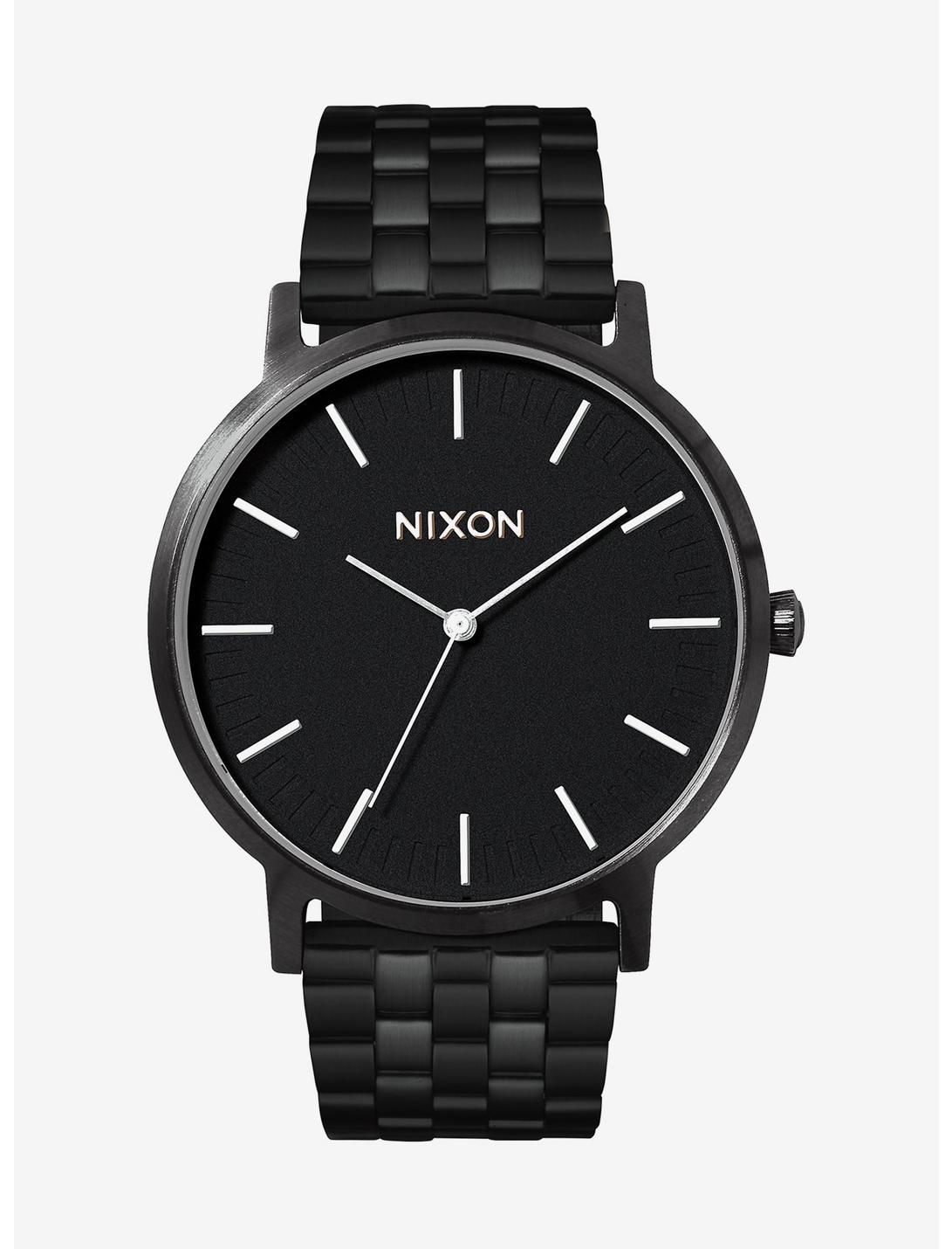 Nixon Porter All Black White Watch, , hi-res