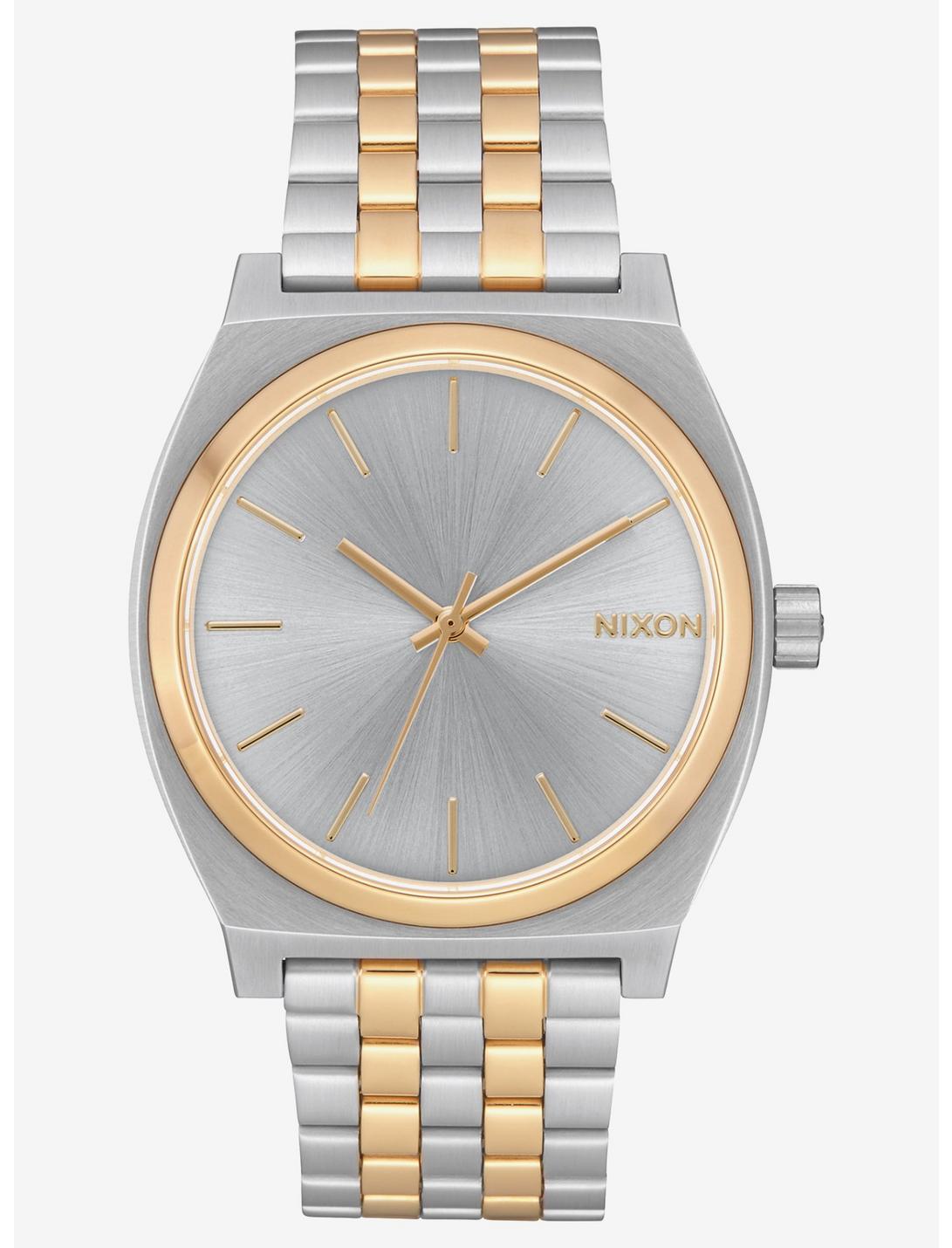 Nixon Time Teller Silver Gold Watch, , hi-res