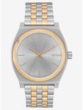 Plus Size Nixon Time Teller Silver Gold Watch, , hi-res