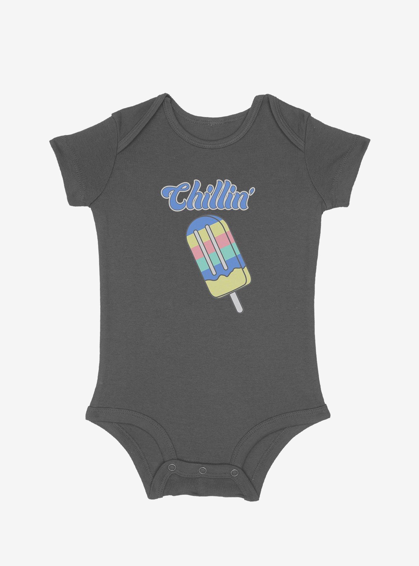 Chillin' Ice Cream Infant Bodysuit, GRAPHITE HEATHER, hi-res