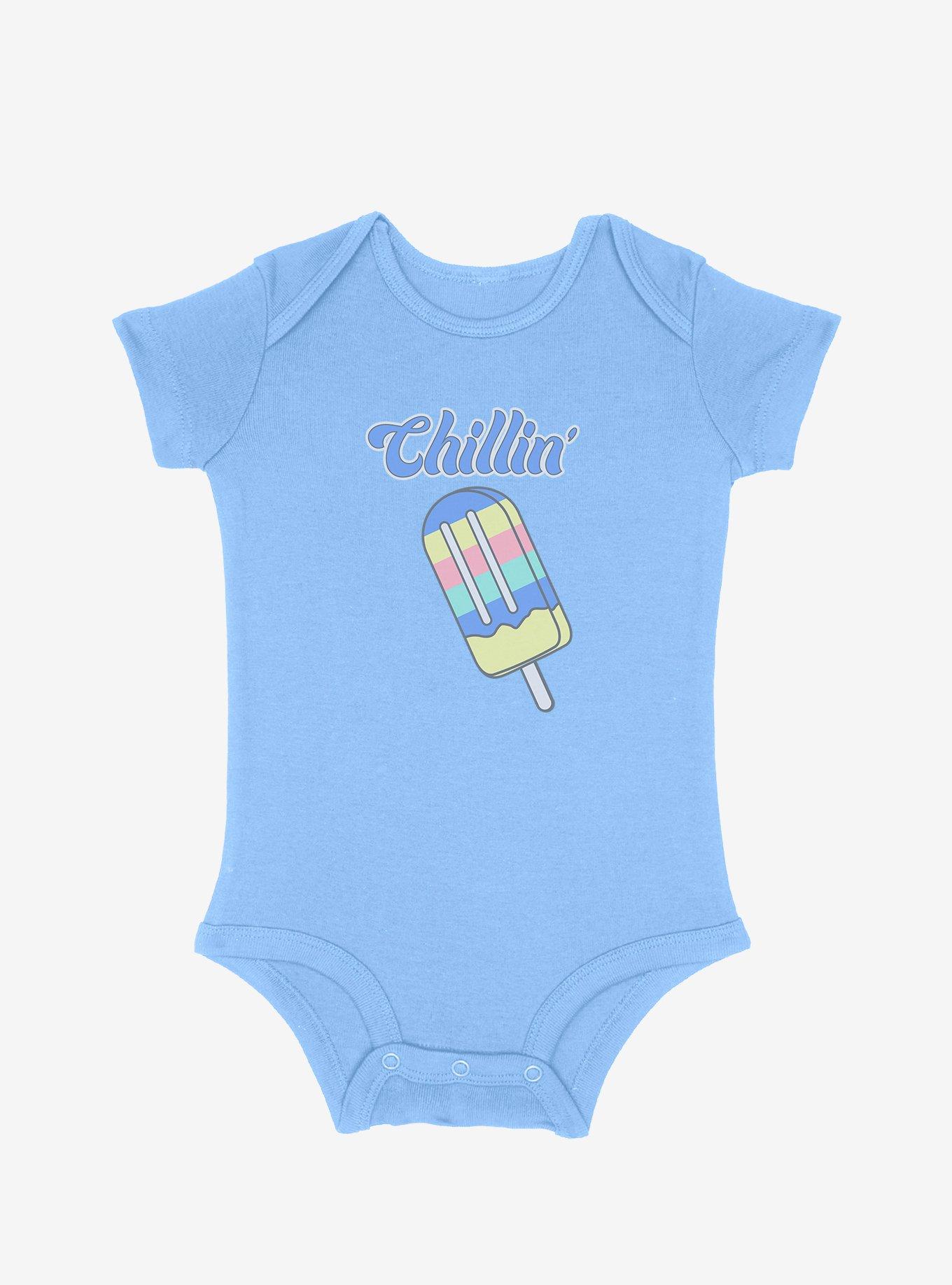 Chillin' Ice Cream Infant Bodysuit, LIGHT BLUE, hi-res