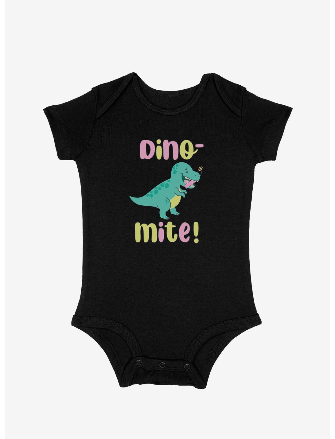 Dino-Mite Infant Bodysuit, BLACK, hi-res