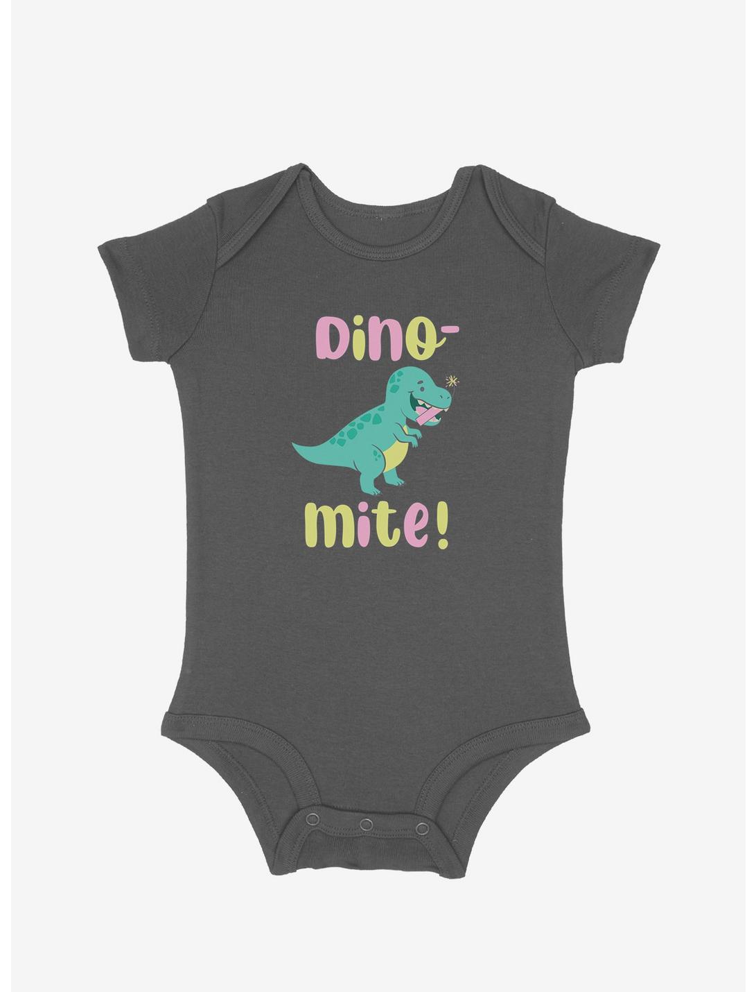 Plus Size Dino-Mite Infant Bodysuit, GRAPHITE HEATHER, hi-res